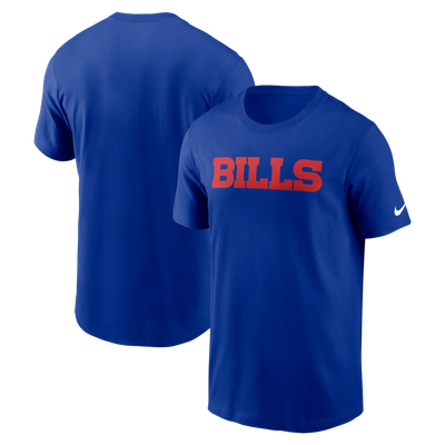 Buffalo Bills Nike Primetime Wordmark Essential T-Shirt - Royal