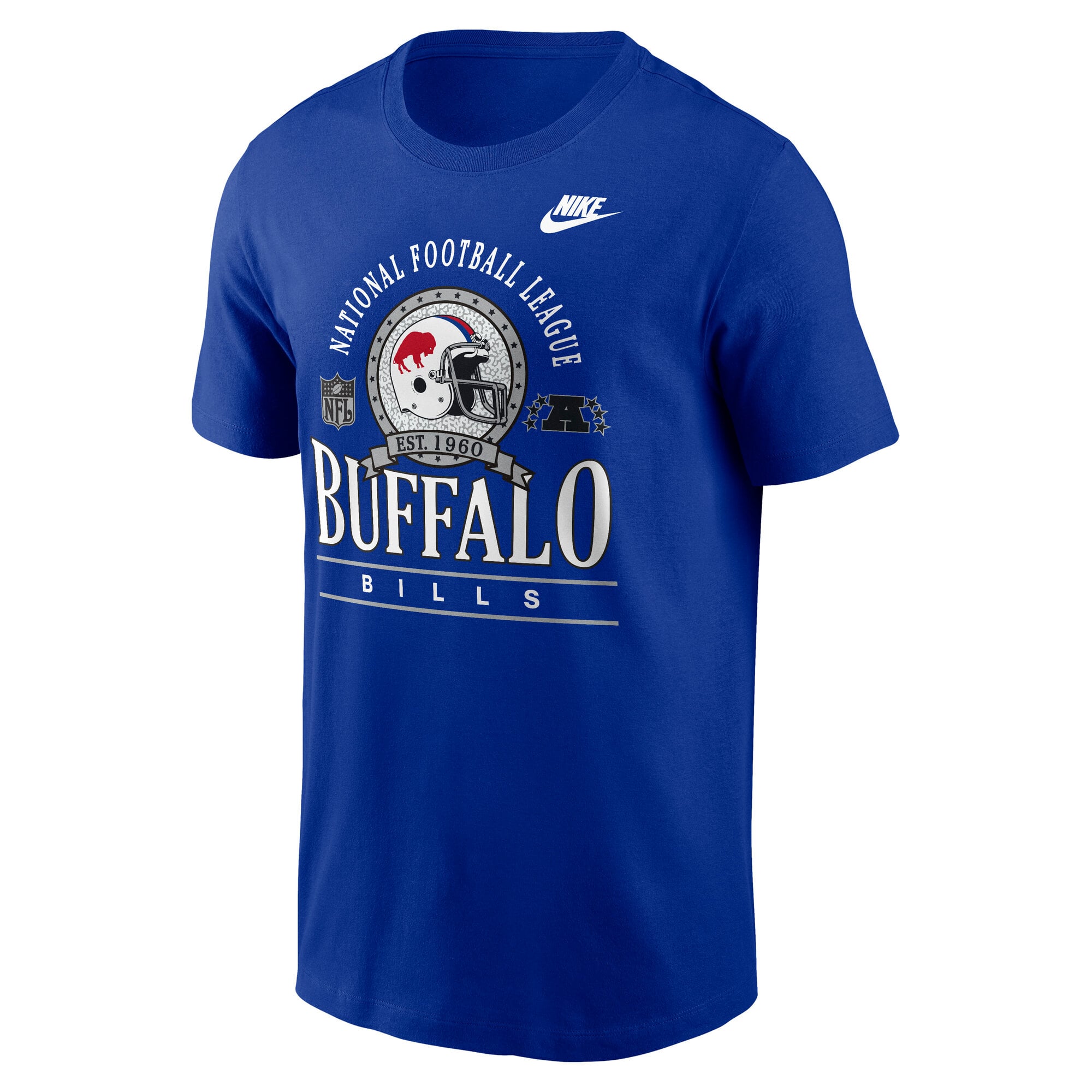 Men's Nike Royal Buffalo Bills Rewind Team Spirit Essential Cotton T-Shirt