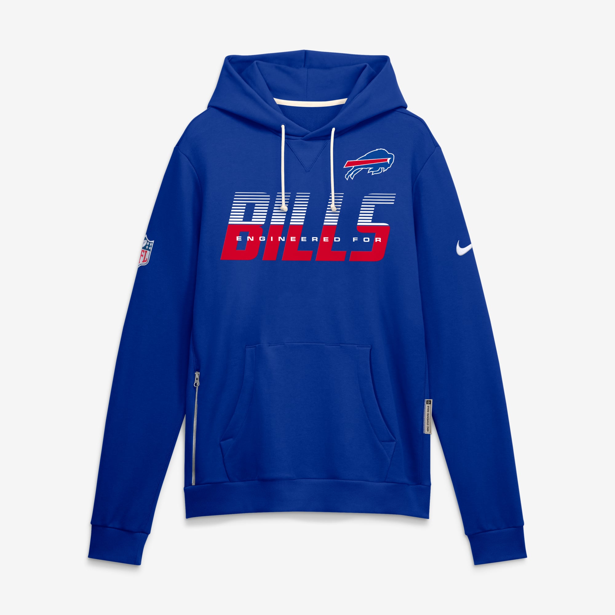 Sweat à capuche Nike Royal Buffalo Bills Sideline Standard Issue Dri-FIT pour homme