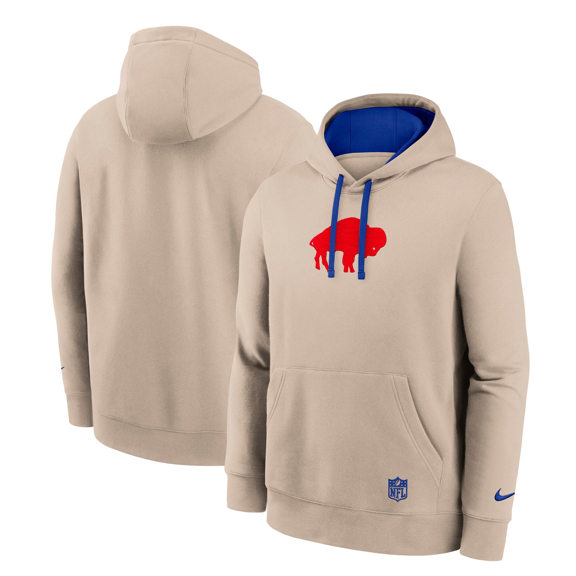 Sweat à capuche Nike Sand Buffalo Bills Rewind Club pour homme