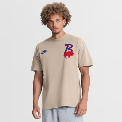 Buffalo Bills Nike Rewind Max90 T-Shirt - Sand