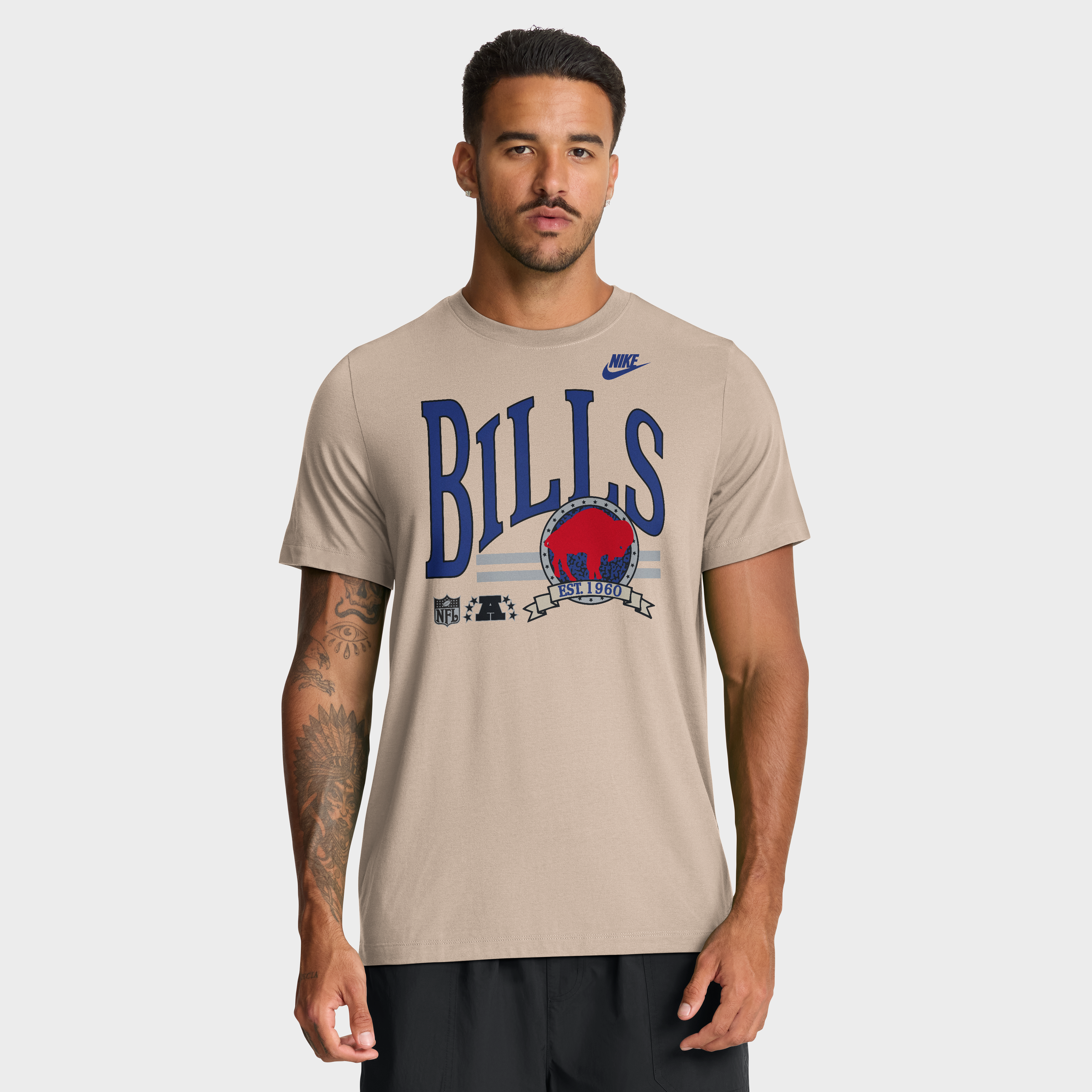 T-shirt Nike Sand Buffalo Bills Rewind Tri-Blend pour homme