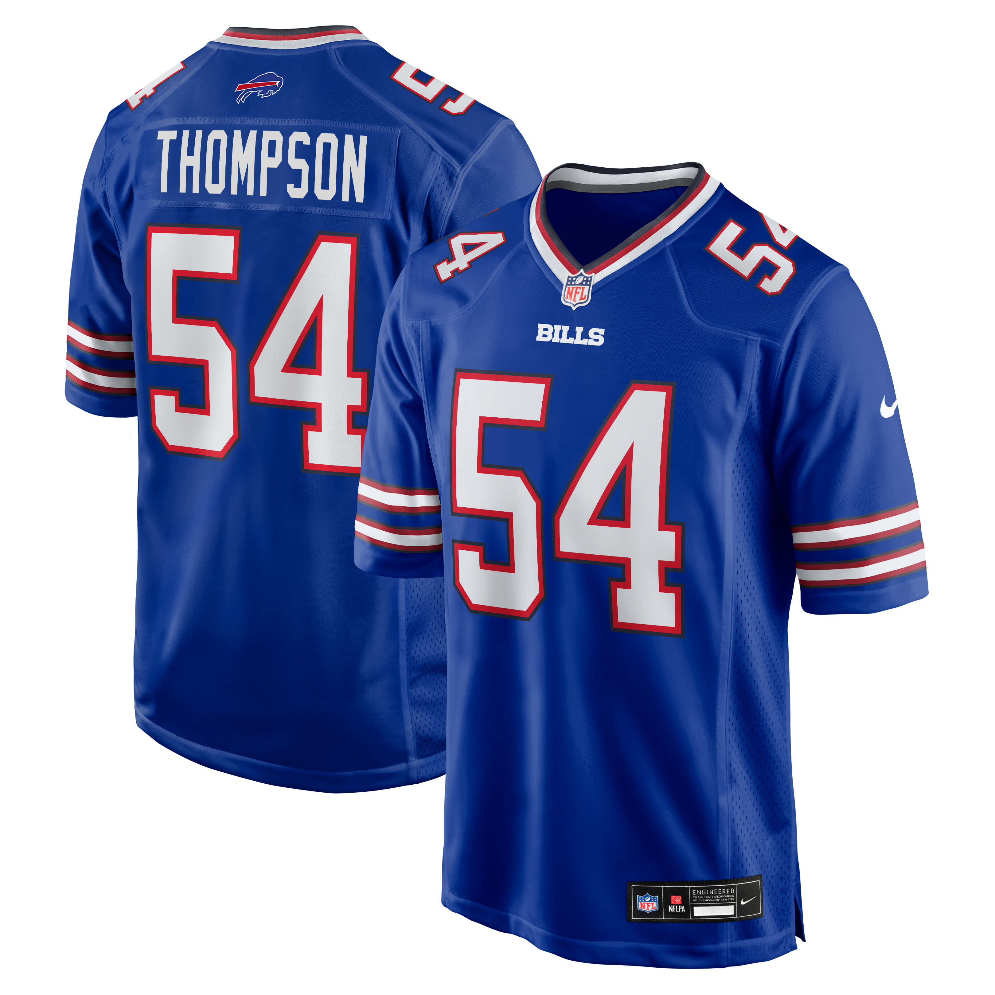 Men's Nike Shaq Thompson Royal Buffalo Bills Team Game Jersey