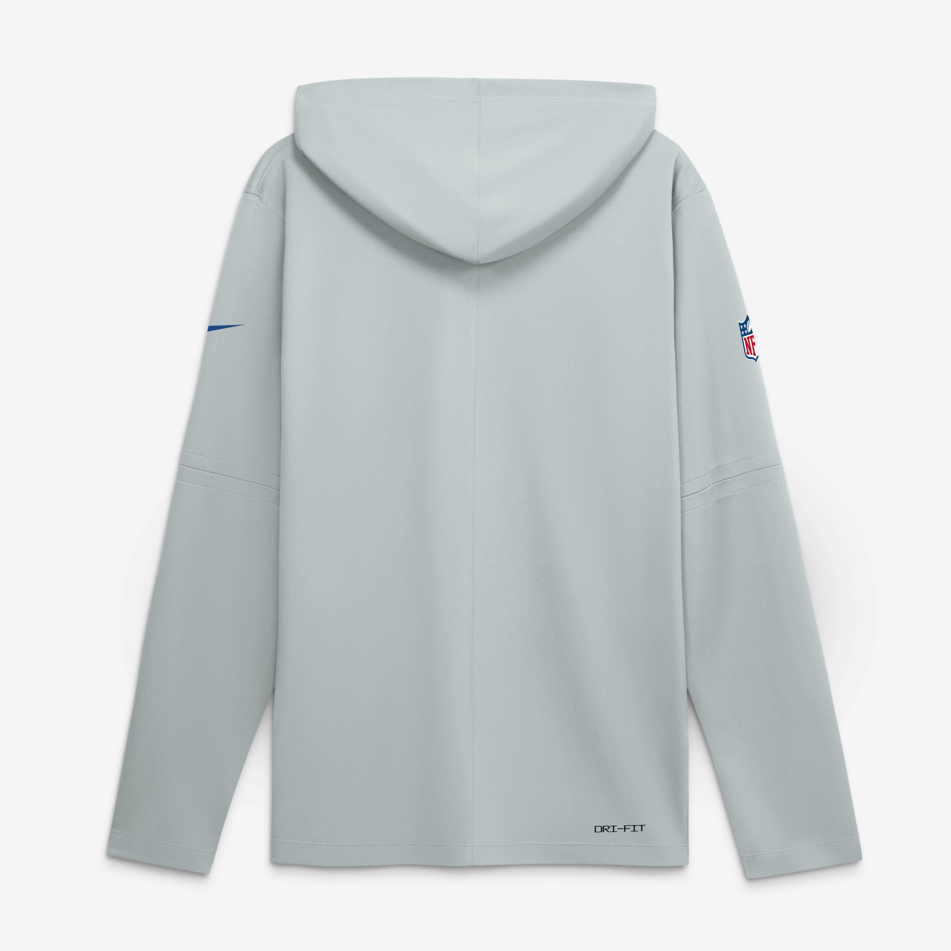 Men's Nike Silver Buffalo Bills Rivalries Collection Sideline Lightweight Hooded Long Sleeve Top