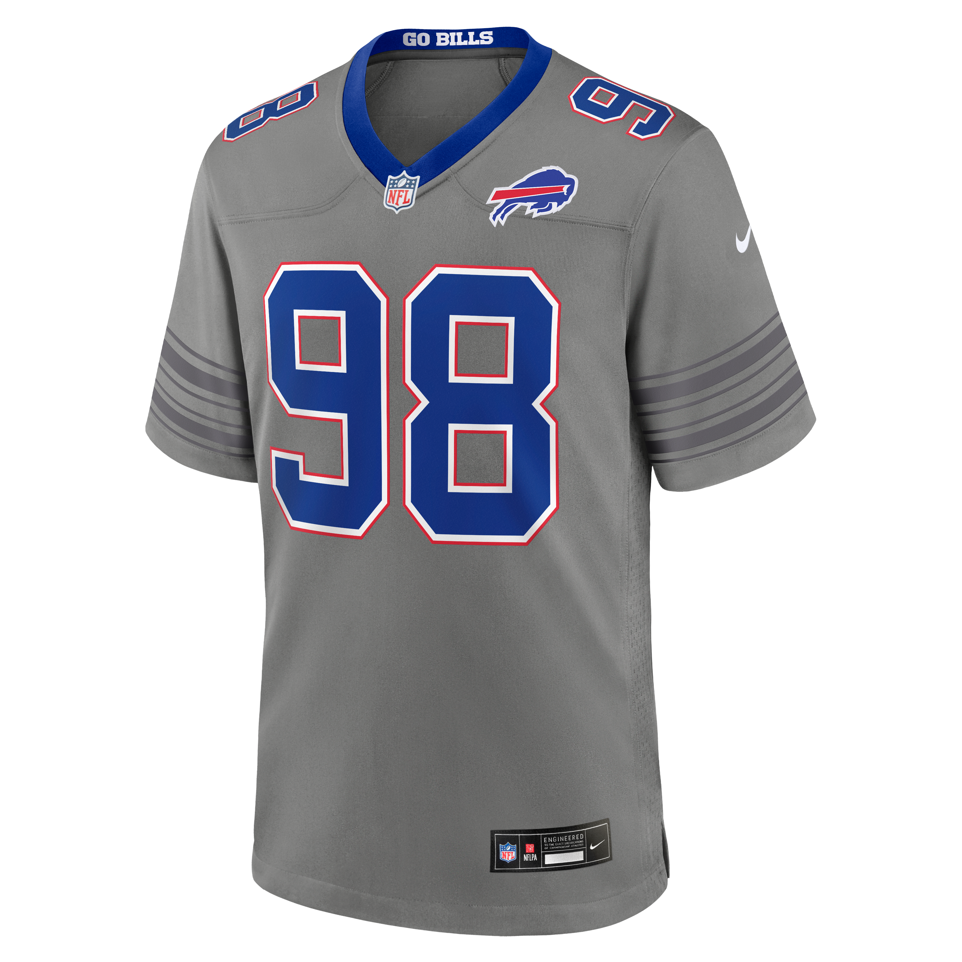 Men's Nike T.J. Sanders  Royal Buffalo Bills Team Game Jersey