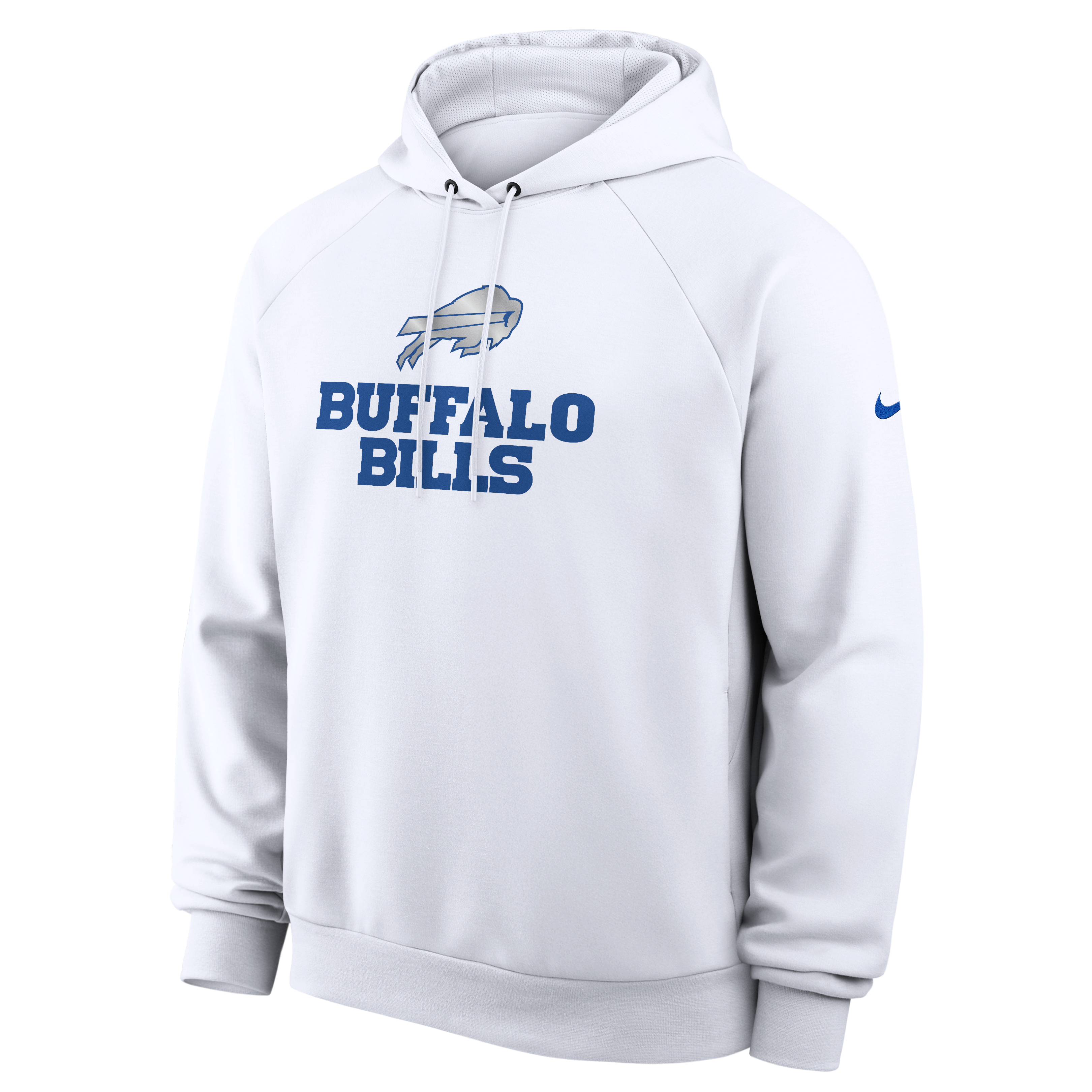 Men's Nike White Buffalo Bills Rivalries Collection Dri-FIT Pullover Hoodie