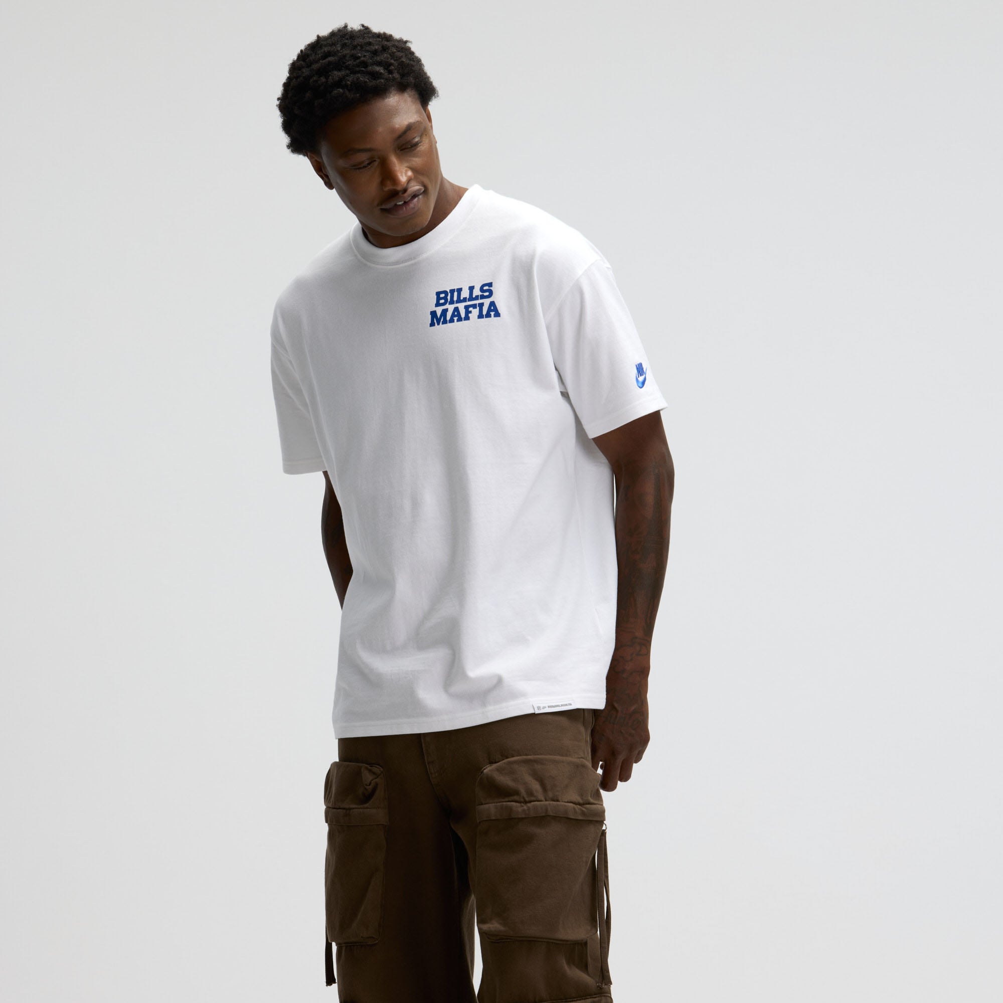 Men's Nike  White Buffalo Bills Rivalries Collection Essential Max90 T-Shirt