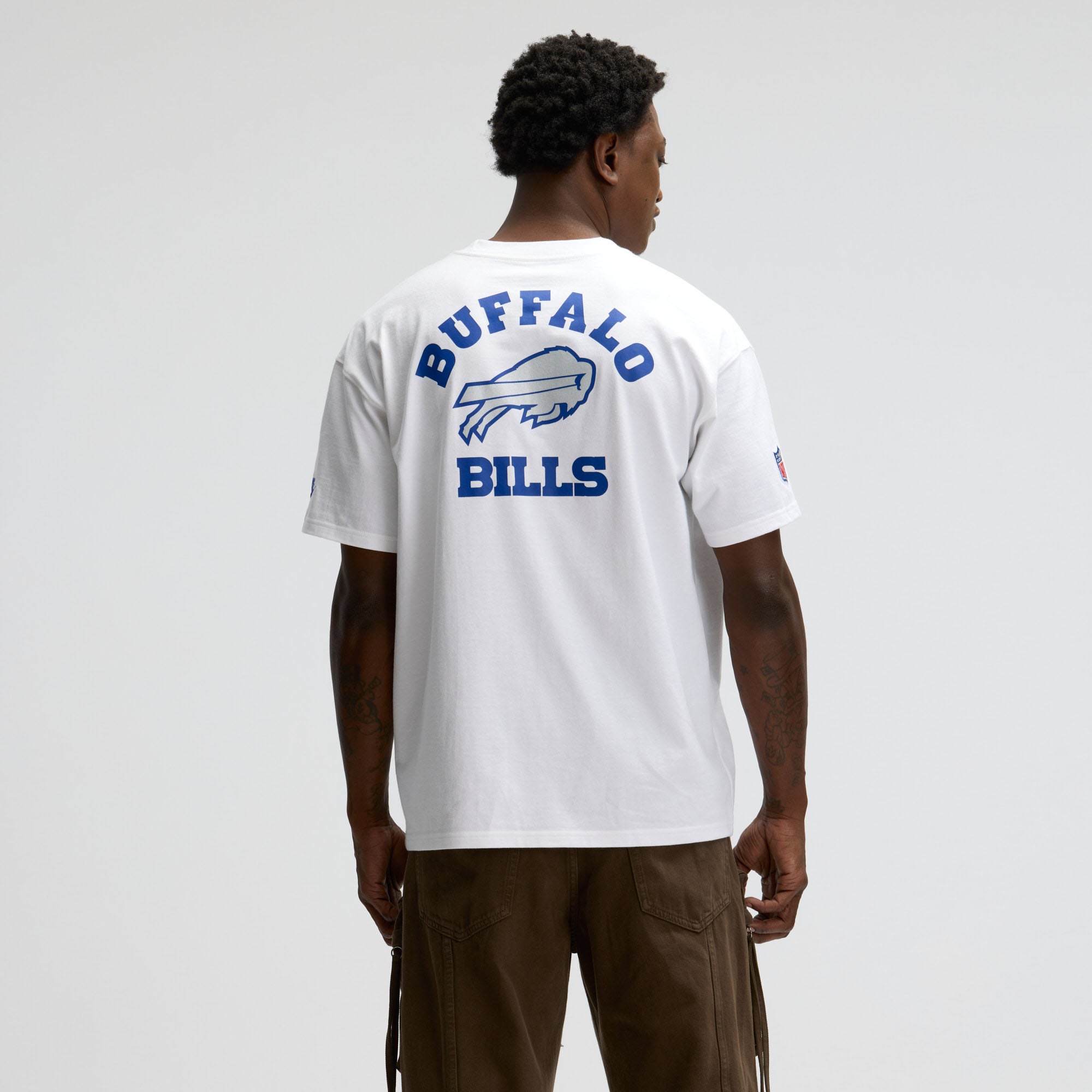 Men's Nike  White Buffalo Bills Rivalries Collection Essential Max90 T-Shirt