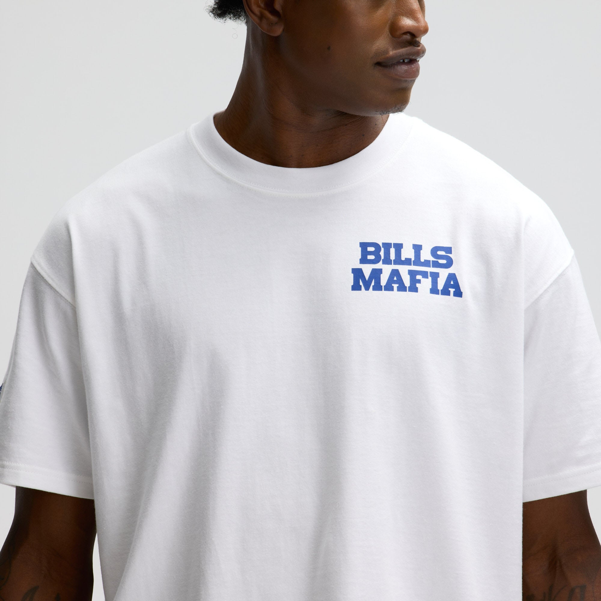 Men's Nike  White Buffalo Bills Rivalries Collection Essential Max90 T-Shirt