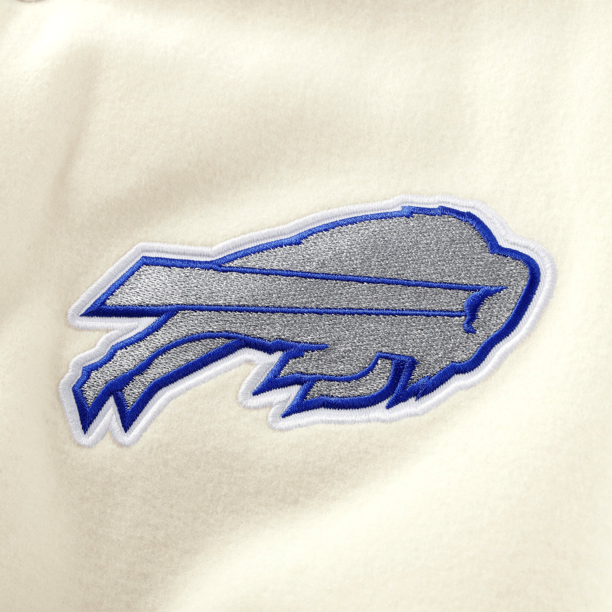Men's Nike  White Buffalo Bills Rivalries Collection Full-Snap Varsity Jacket
