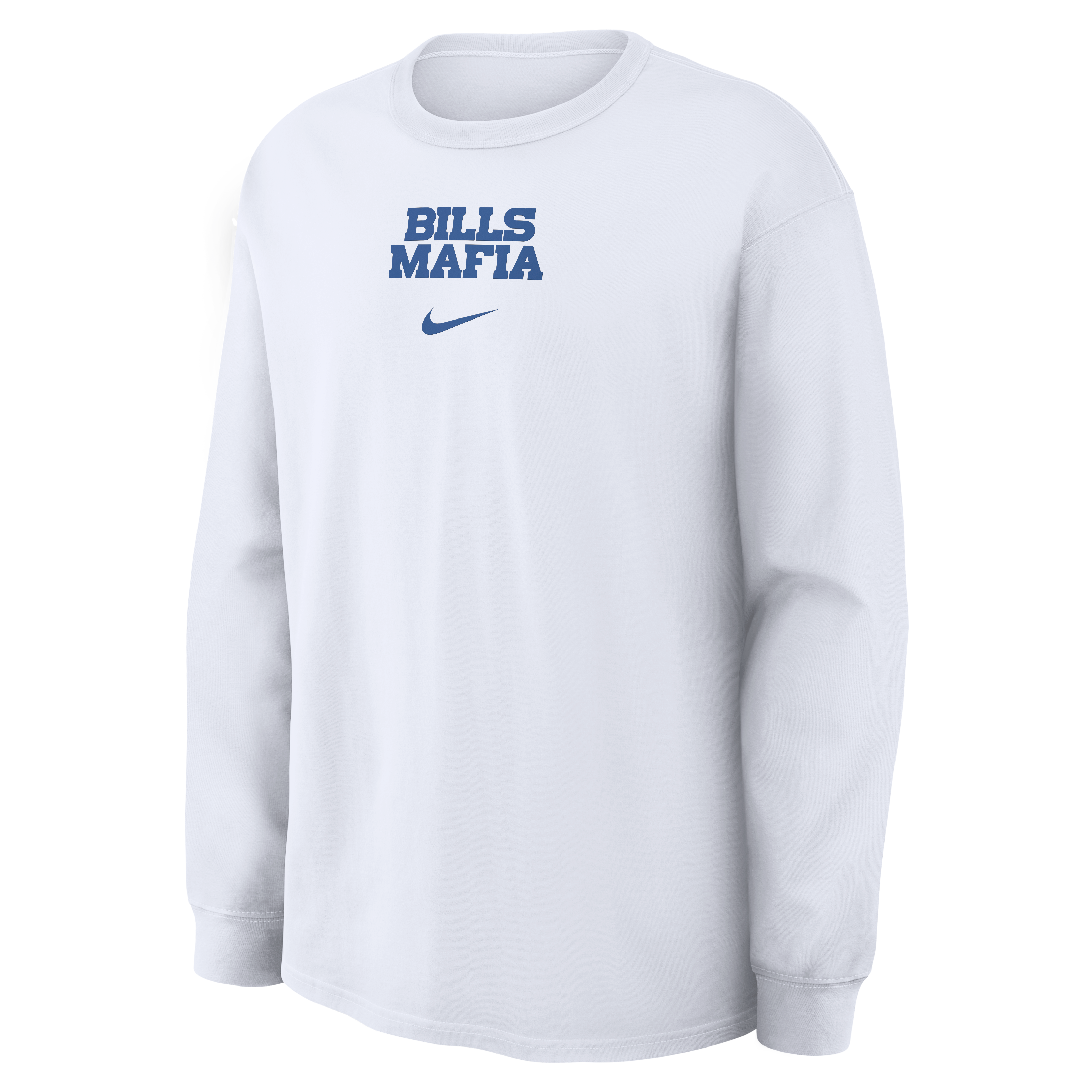 Men's Nike  White Buffalo Bills Rivalries Collection Max90 Long Sleeve T-Shirt