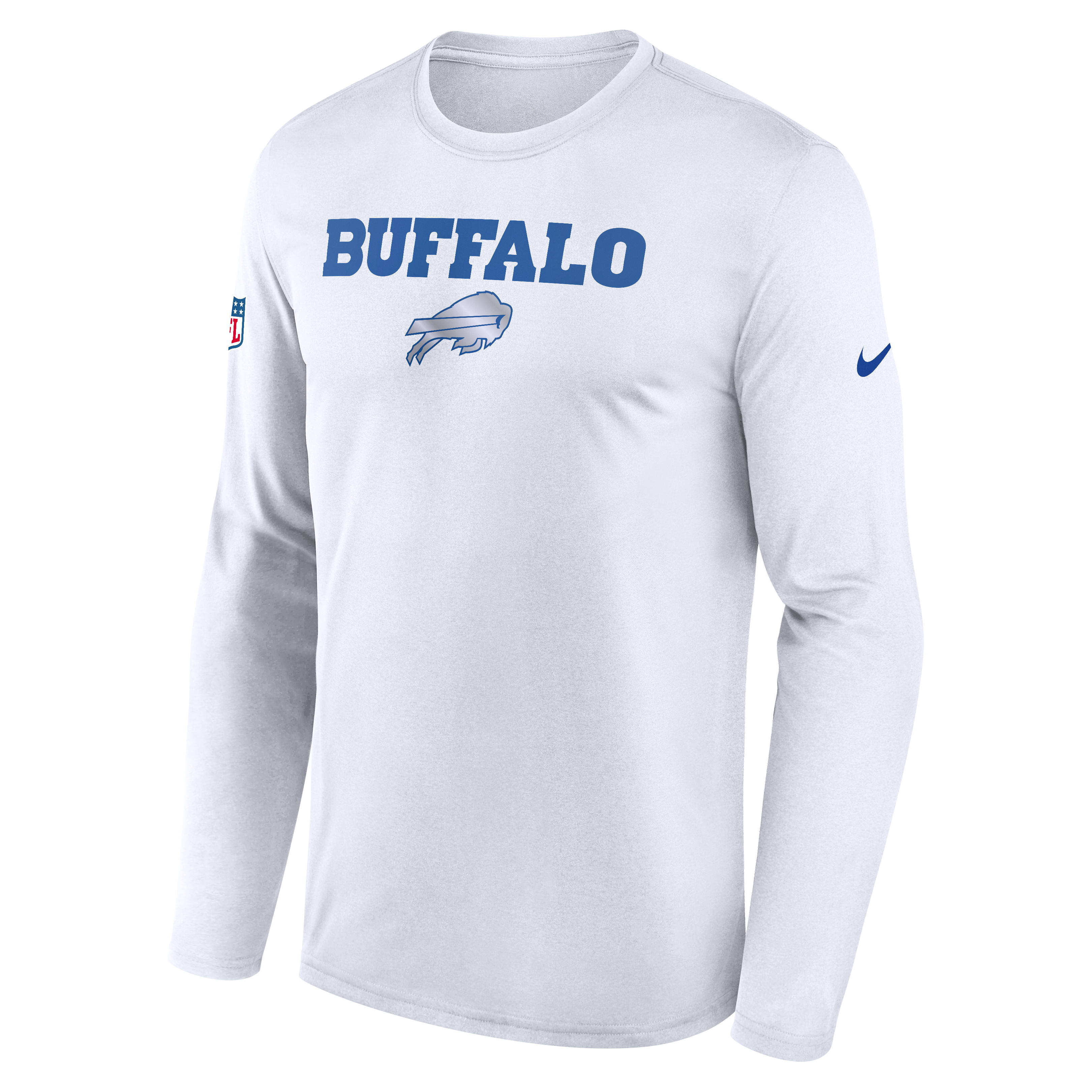 Men's Nike  White Buffalo Bills Rivalries Collection Sideline Legend Long Sleeve T-Shirt