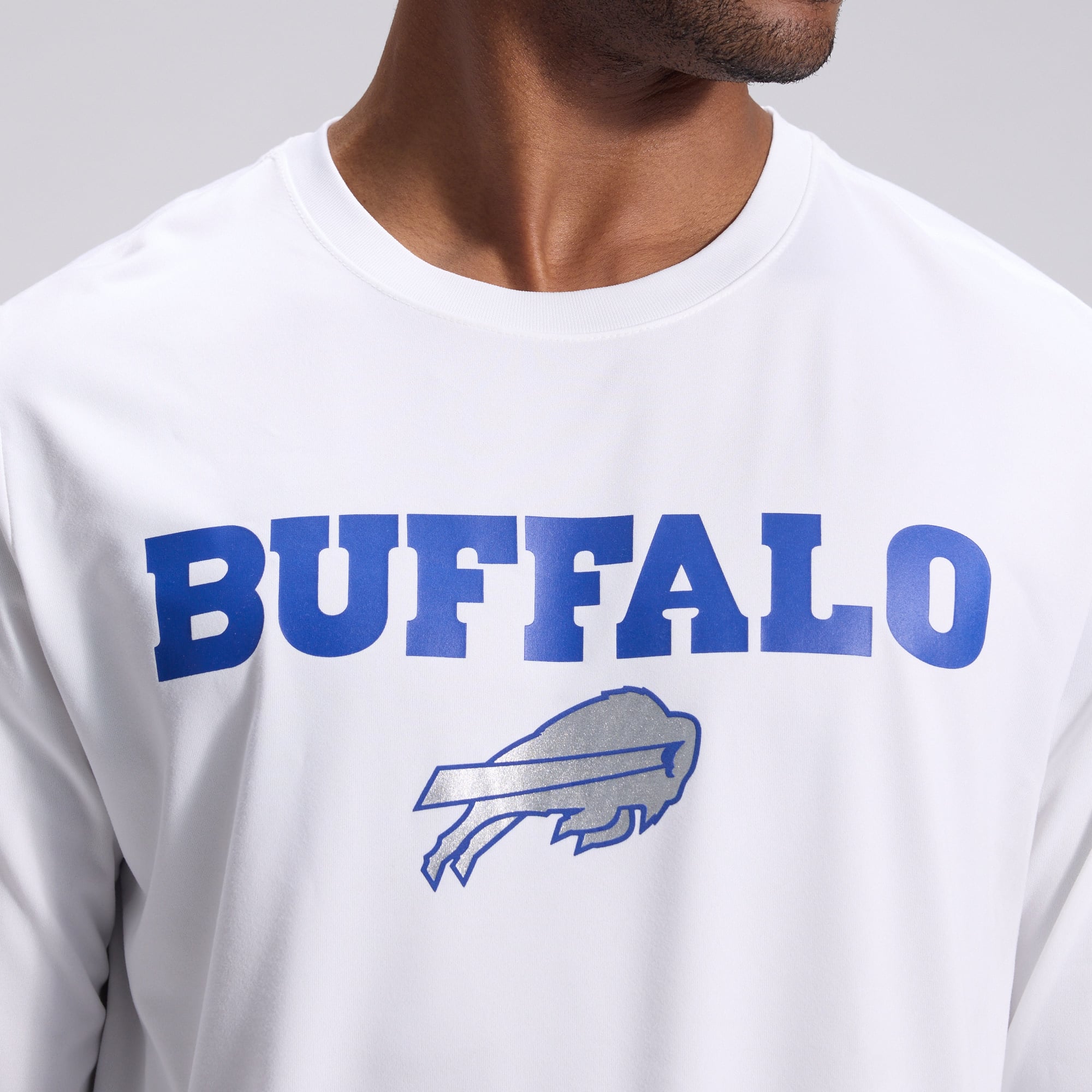 Men's Nike  White Buffalo Bills Rivalries Collection Sideline Legend Long Sleeve T-Shirt