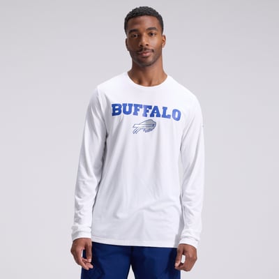 Buffalo Bills Nike Rivalries Collection Sideline Legend Long Sleeve T-Shirt - White