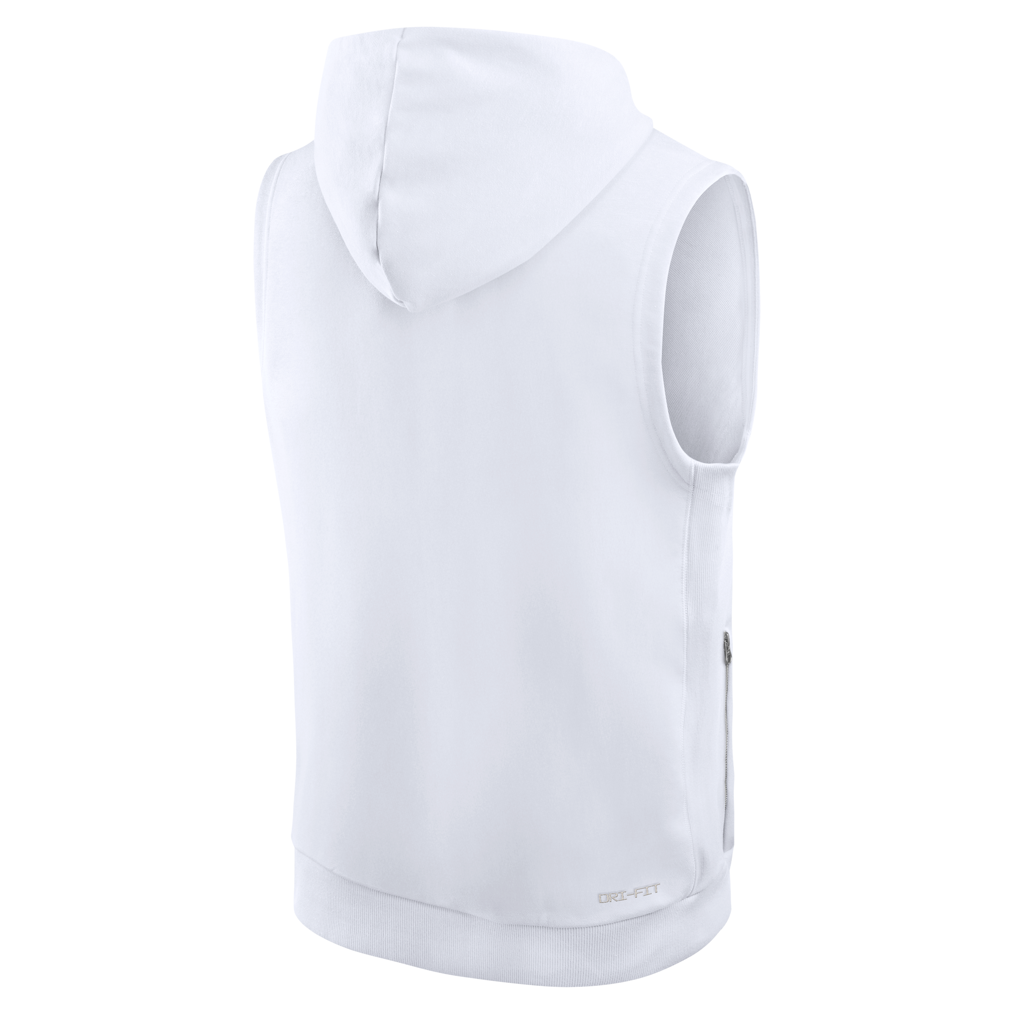 Men's Nike  White Buffalo Bills Rivalries Collection Sideline Sleeveless Fleece Hoodie