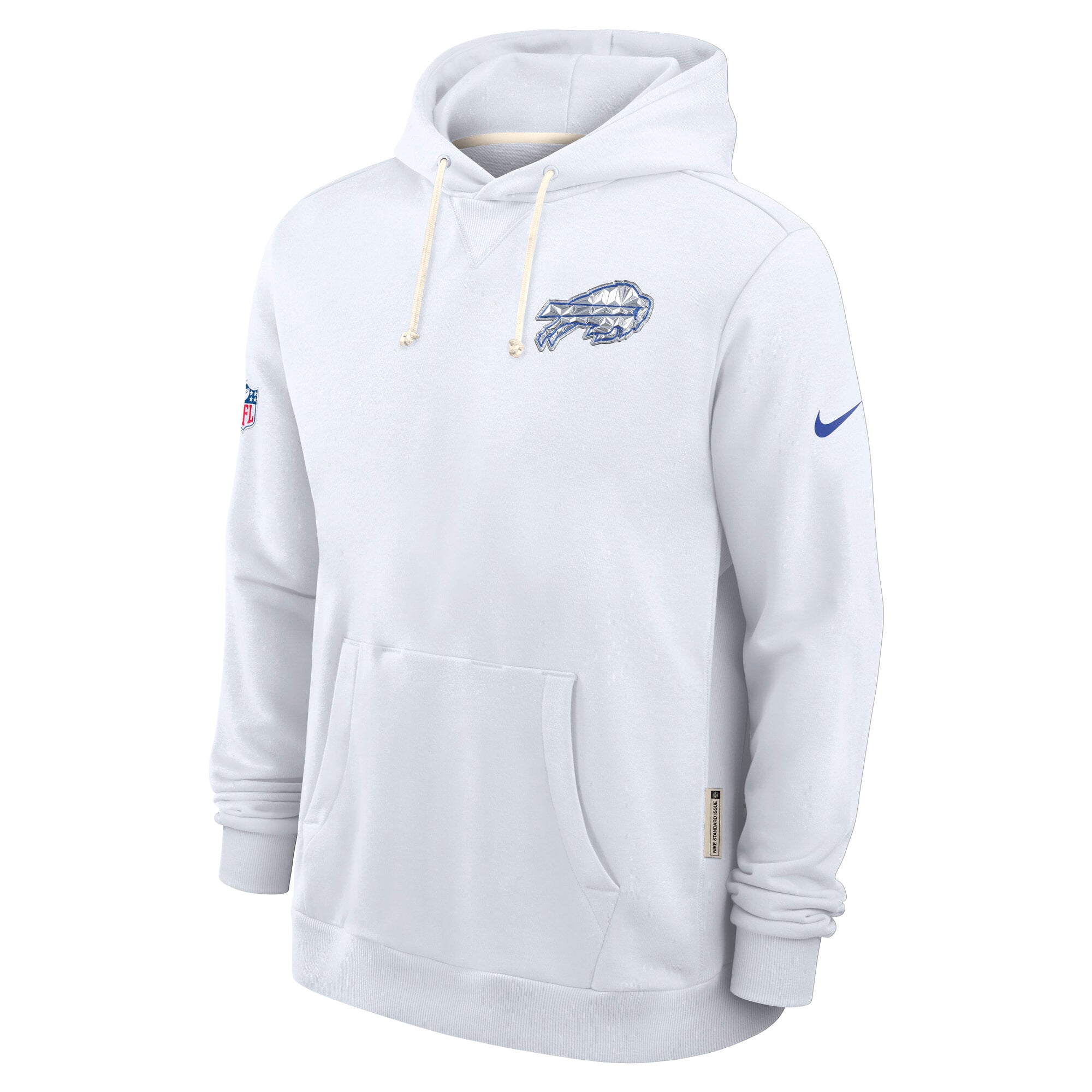 Men's Nike  White Buffalo Bills Rivalries Collection Standard Issue Sideline Dri-FIT Hoodie