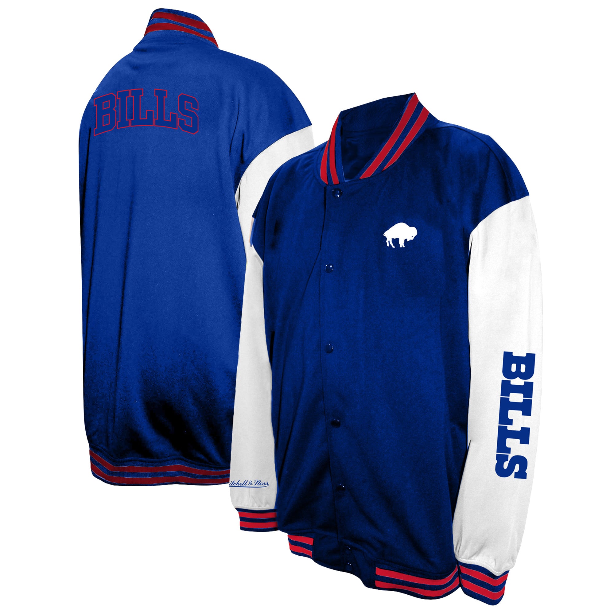 Men's Profile Royal Buffalo Bills Big & Tall Full-Snap Varsity Jacket