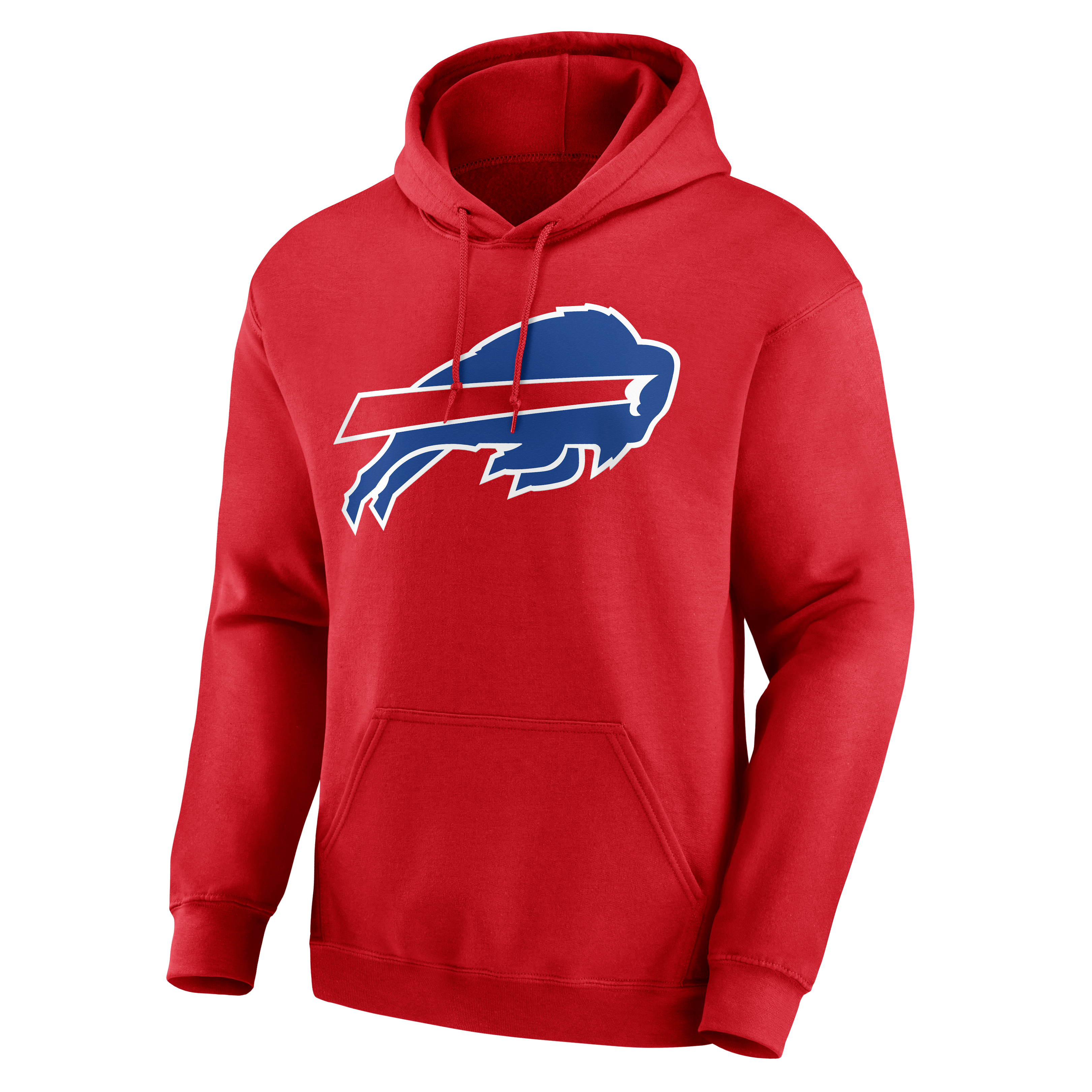 Men's Red Buffalo Bills Team Authentic Personalized Name & Number Hoodie