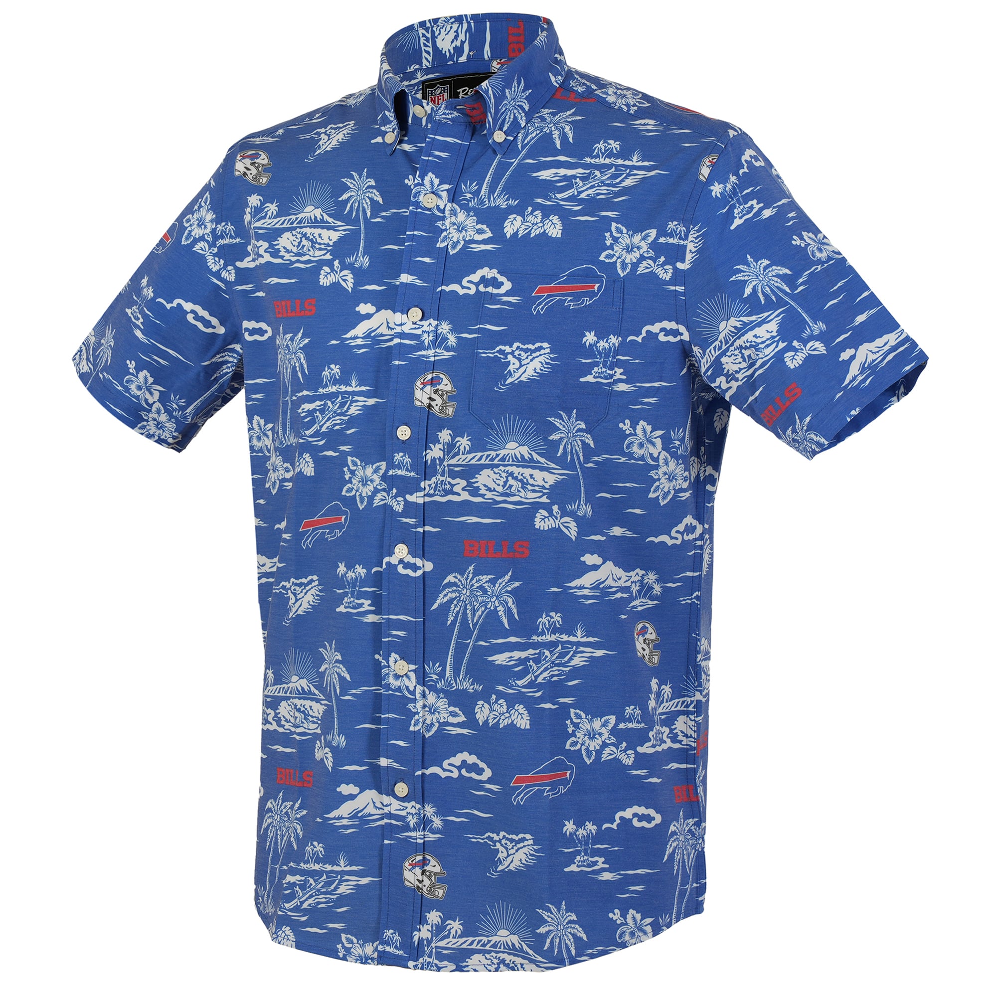Men's Reyn Spooner Royal Buffalo Bills Kekai Performance Button-Down Shirt