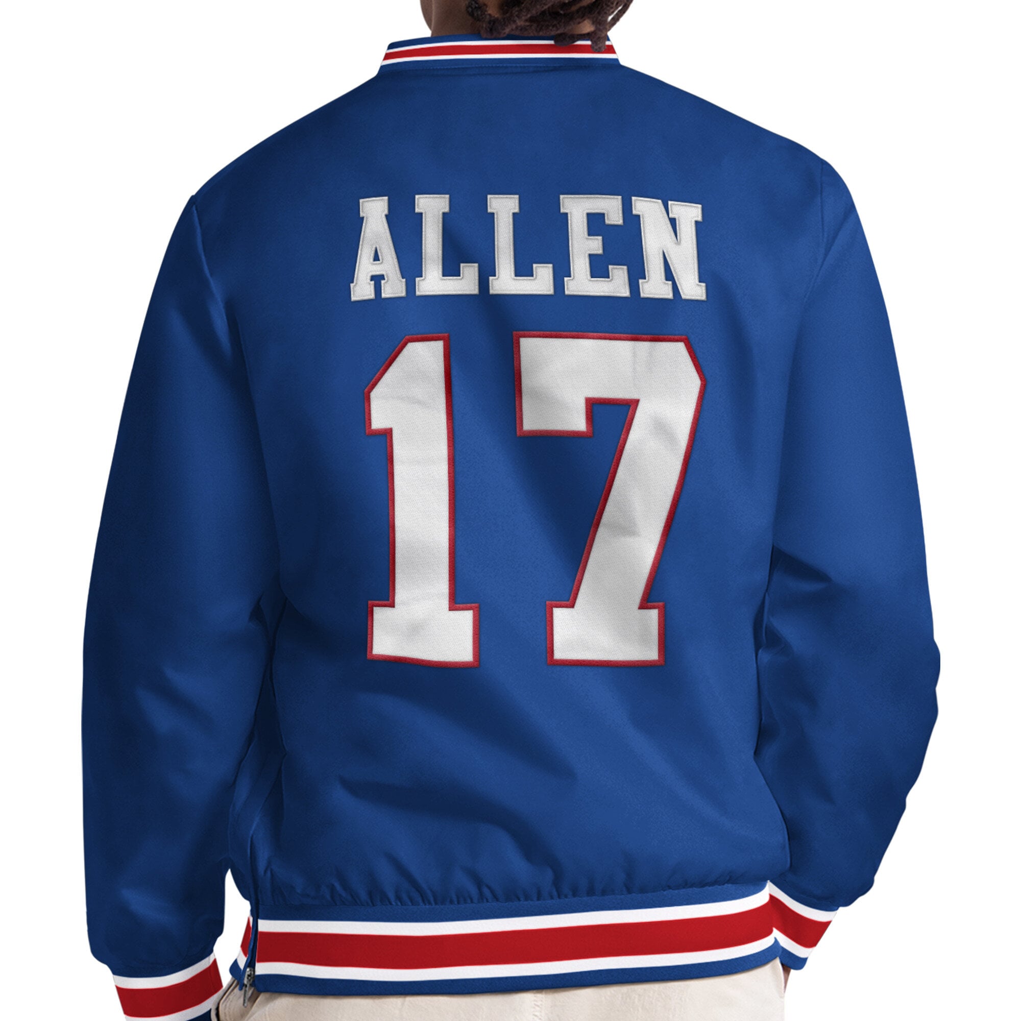 Pull à col en V pour homme Starter Josh Allen Royal Buffalo Bills Player Layer