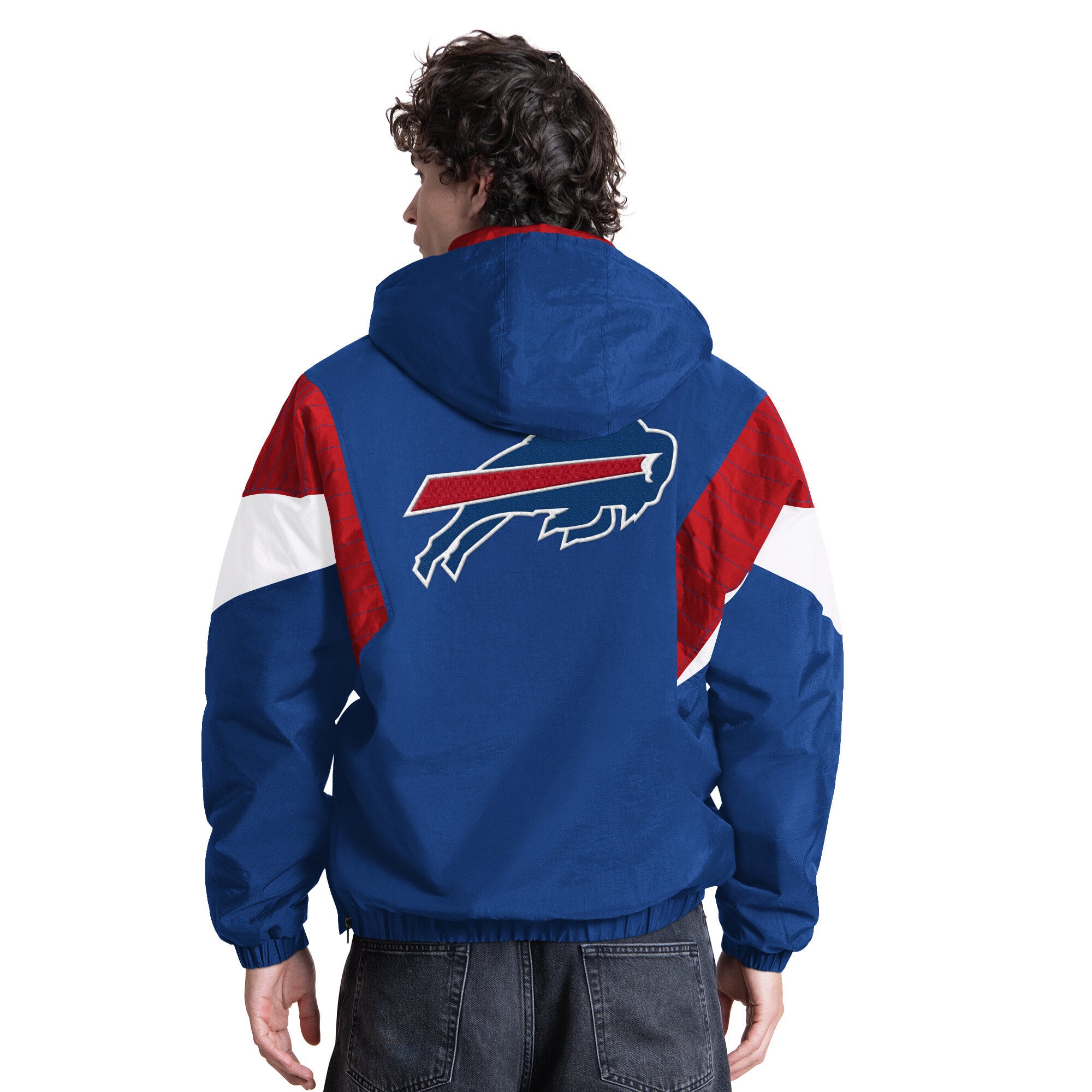 Veste à capuche demi-zip Starter Royal Buffalo Bills pour homme