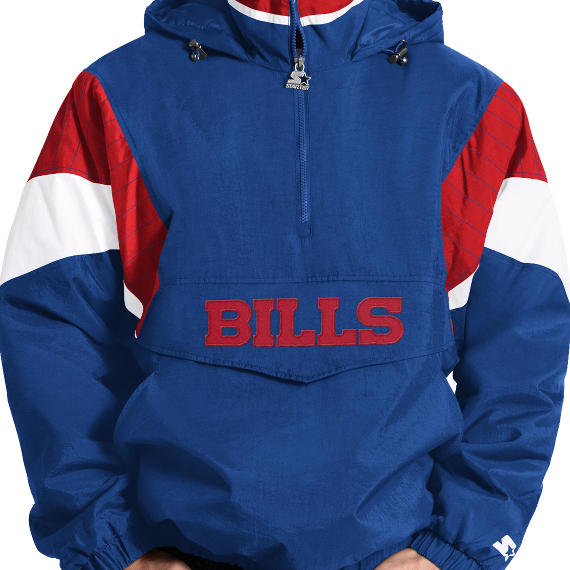 Veste à capuche demi-zip Starter Royal Buffalo Bills pour homme