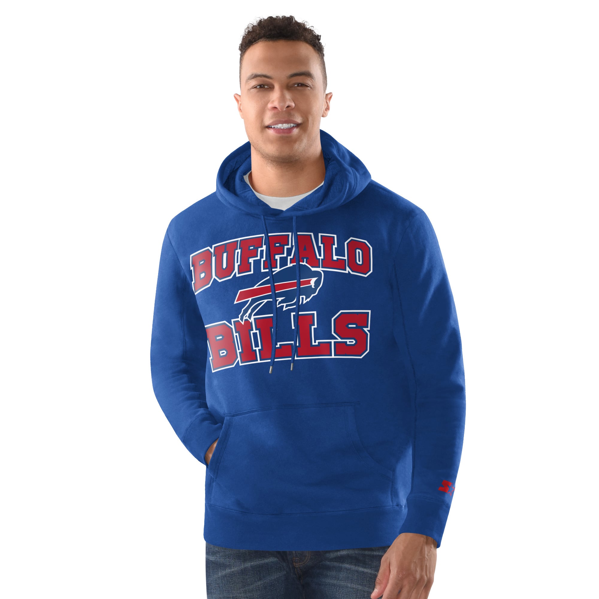 Men's Starter Royal Buffalo Bills Hoodie and Cuffed Knit Hat Combo Pack