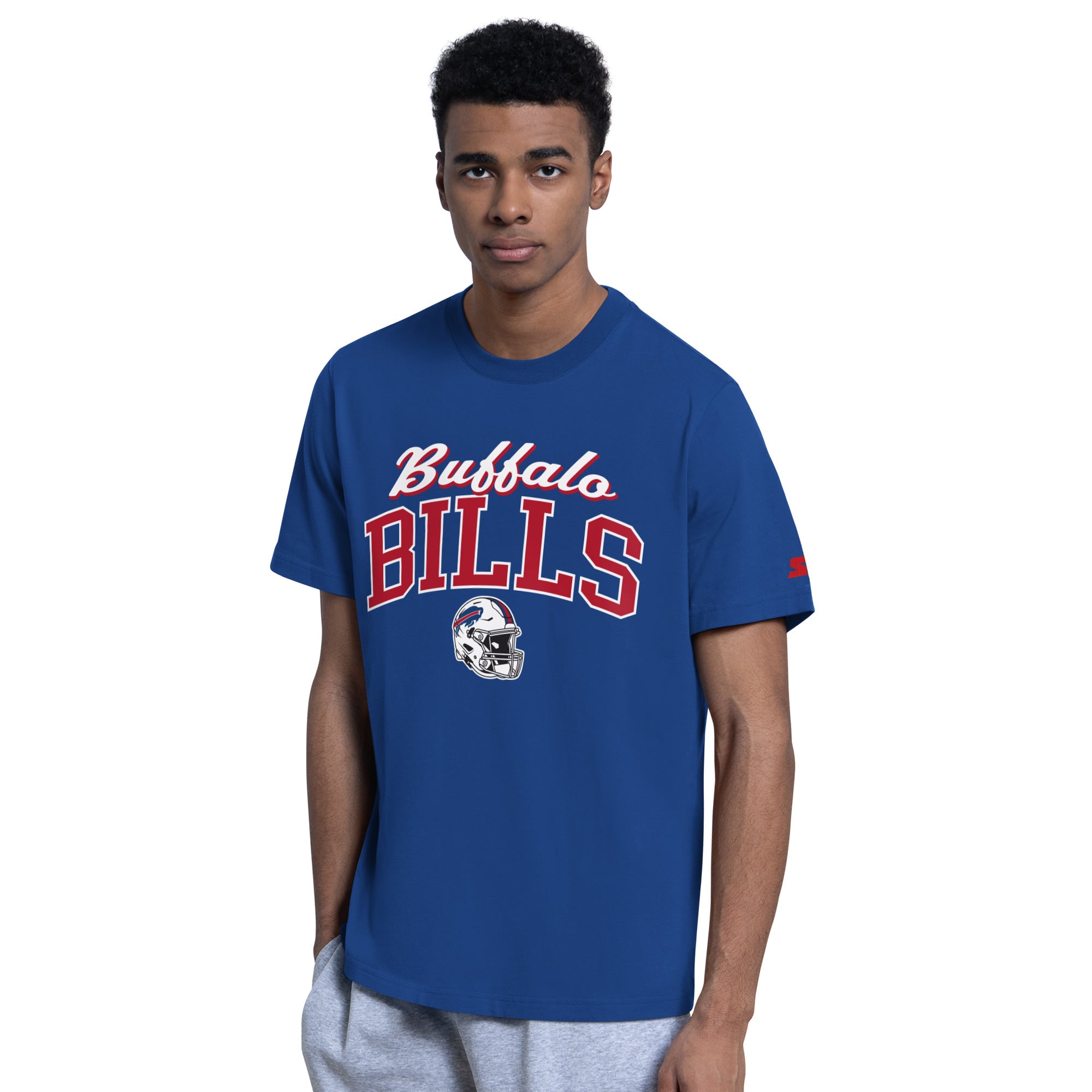 Ensemble t-shirt et sweat à capuche Starter Royal Buffalo Bills pour homme