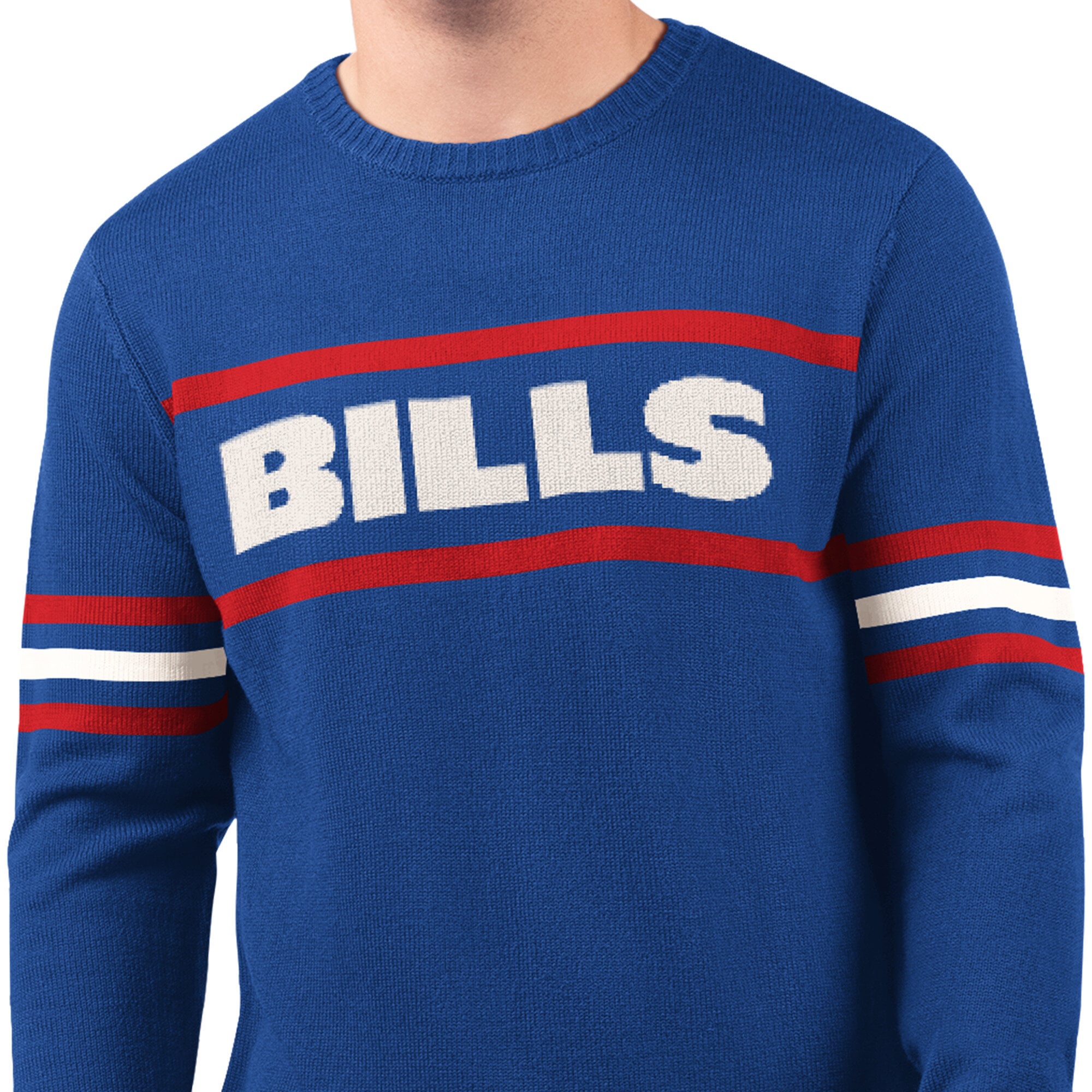 Men's Starter Royal Buffalo Bills Player Sweater