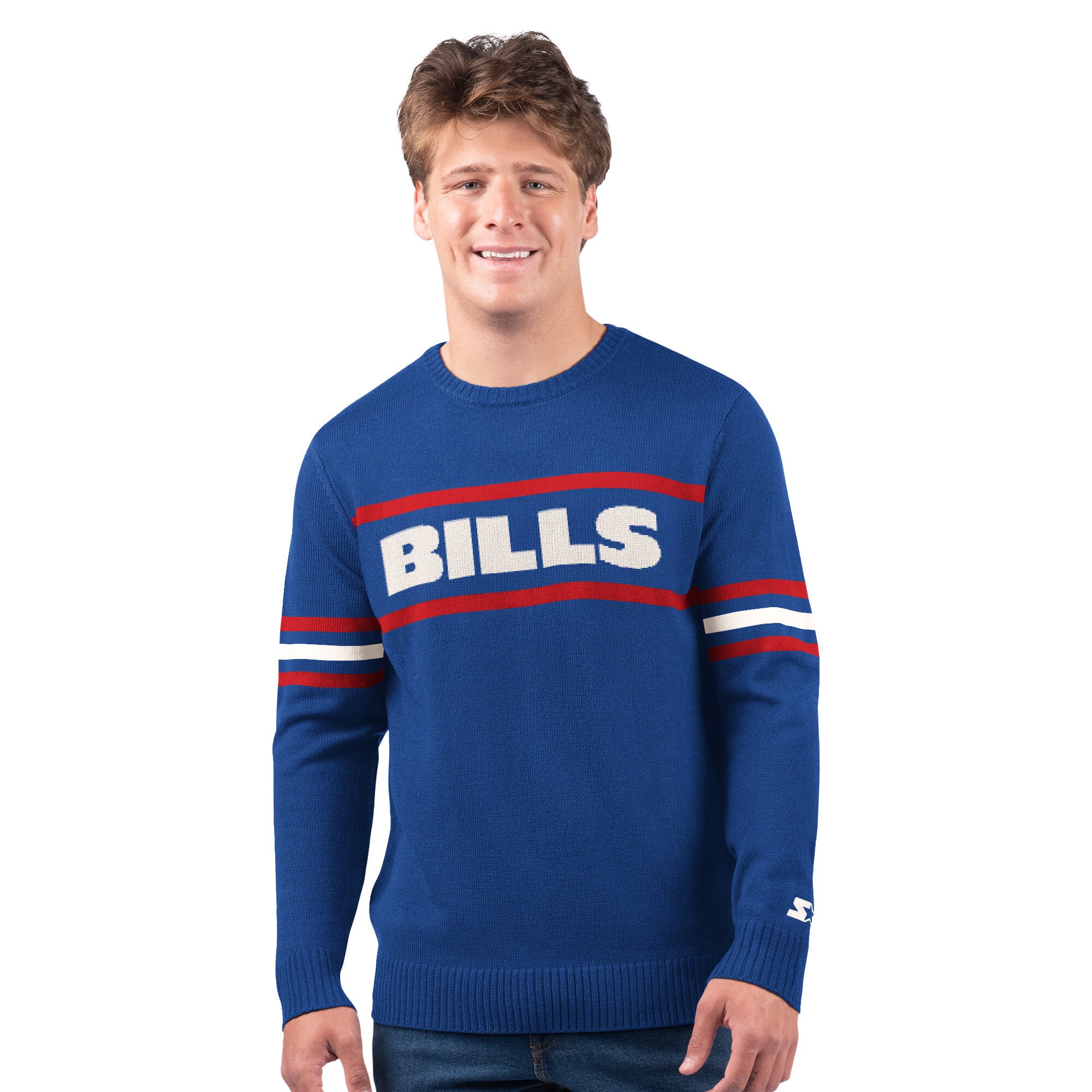 Men's Starter Royal Buffalo Bills Player Sweater