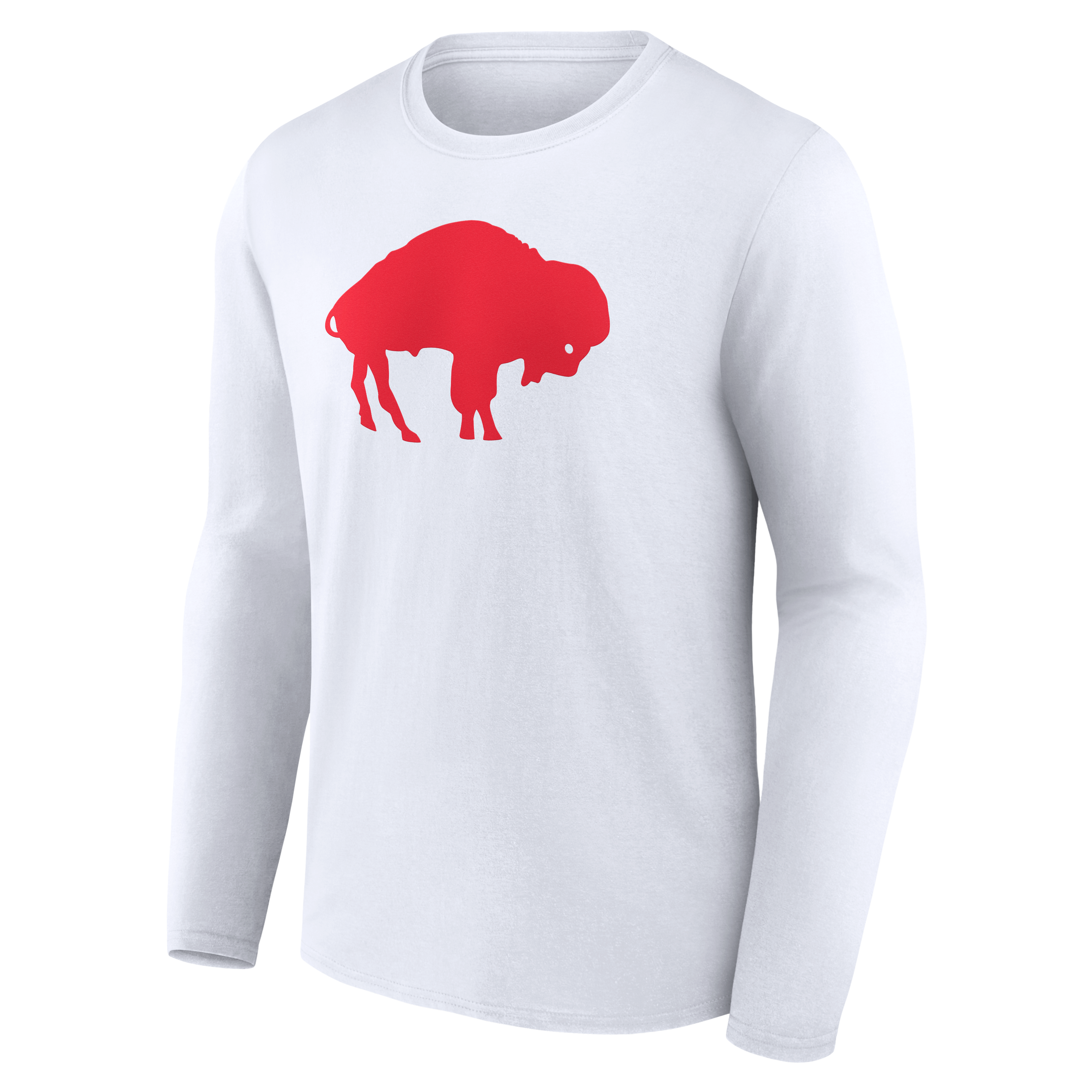 Men's White Buffalo Bills  Team Authentic Classic Personalized Name & Number Long Sleeve T-Shirt