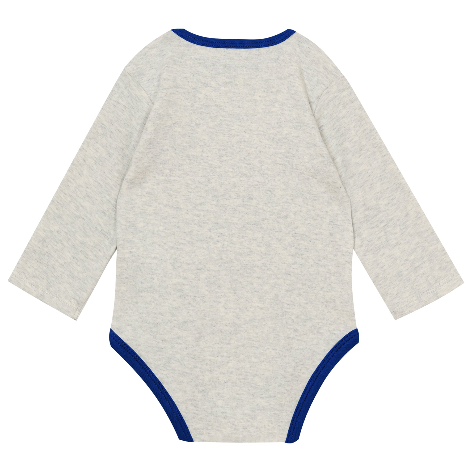 Ensemble trois pièces Outerstuff pour nouveau-né et nourrisson, gris chiné/royal, Buffalo Bills Huddles and Giggles