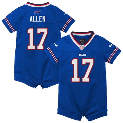 Combinaison de match pour nouveau-né Josh Allen Buffalo Bills Nike - Bleu roi