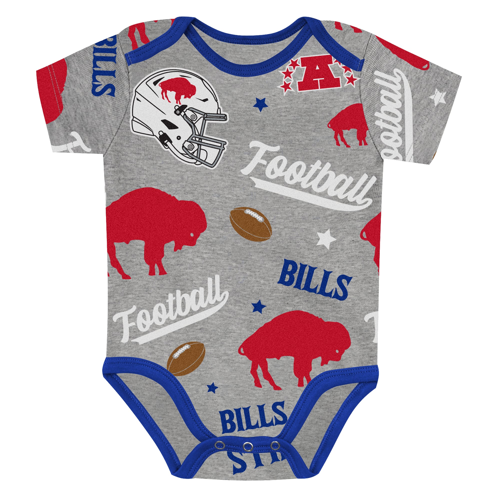 Ensemble de body trois pièces Outerstuff pour nouveau-né Buffalo Bills, premier choix la ronde