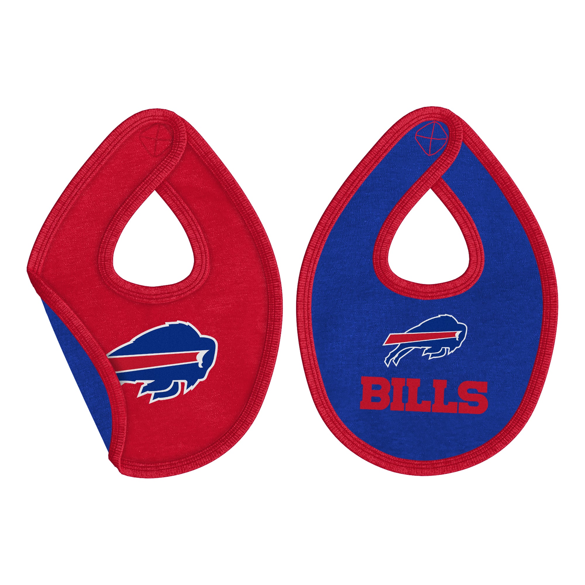Newborn Outerstuff Royal Buffalo Bills Pint Prodigy Bodysuit, Bib & Cuffed Knit Hat Set