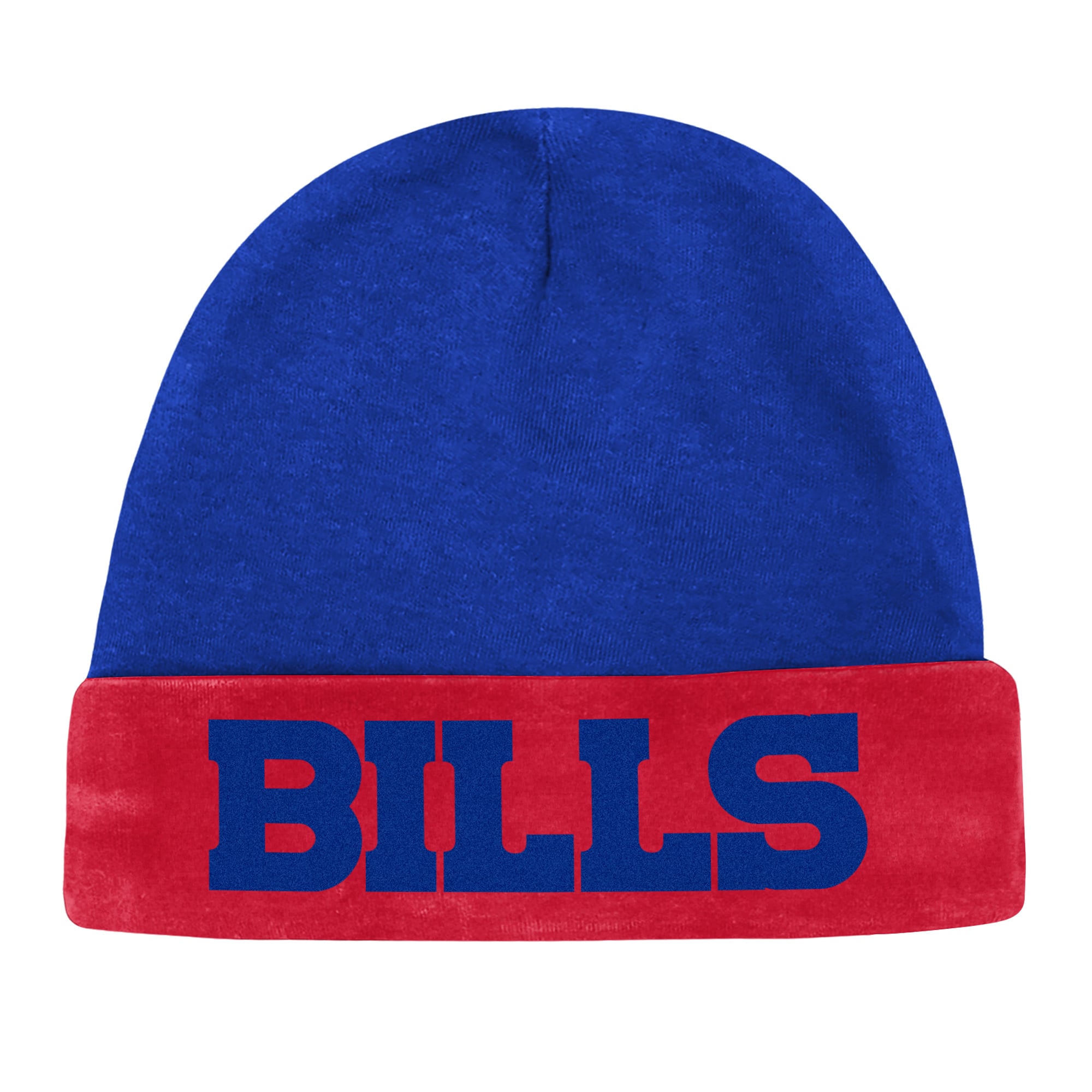 Newborn Outerstuff Royal Buffalo Bills Pint Prodigy Bodysuit, Bib & Cuffed Knit Hat Set