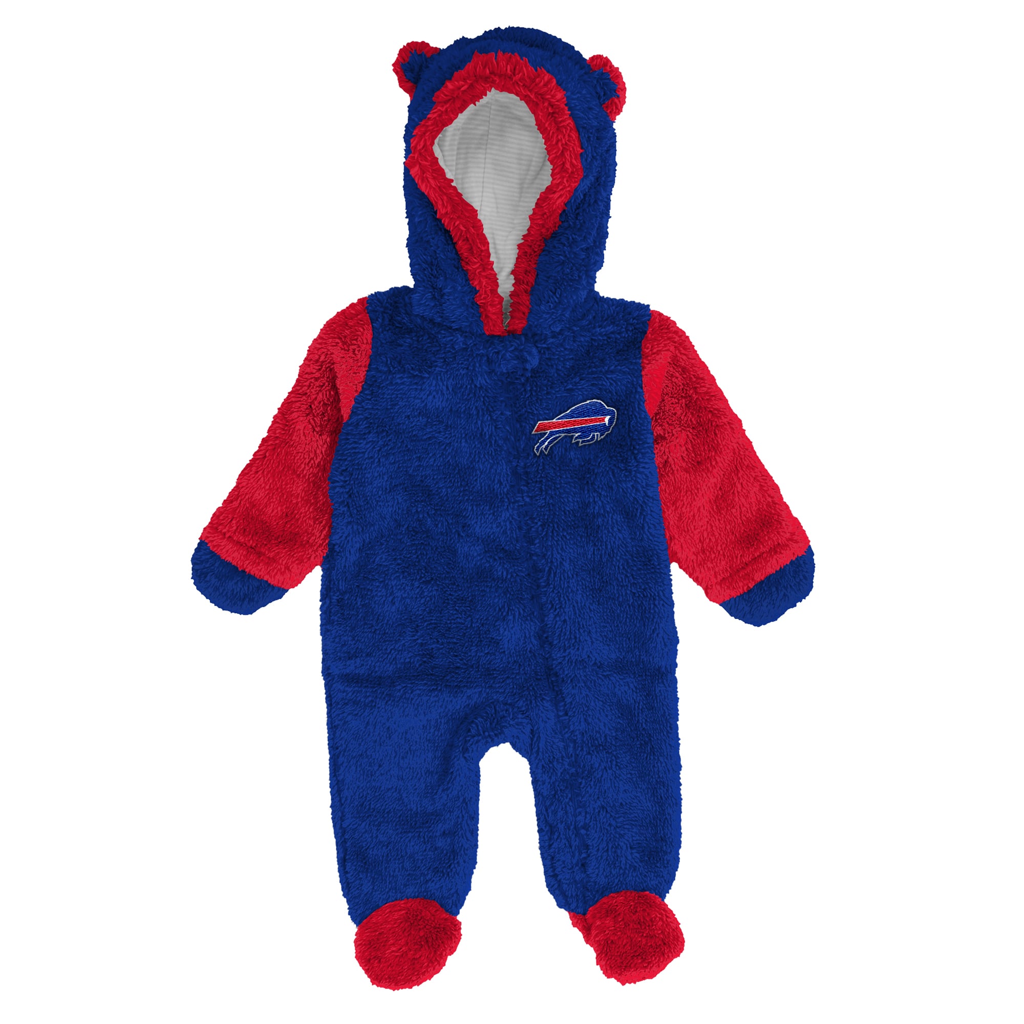 Grenouillère en polaire à fermeture éclair intégrale Outerstuff Royal Buffalo Bills pour nouveau-né