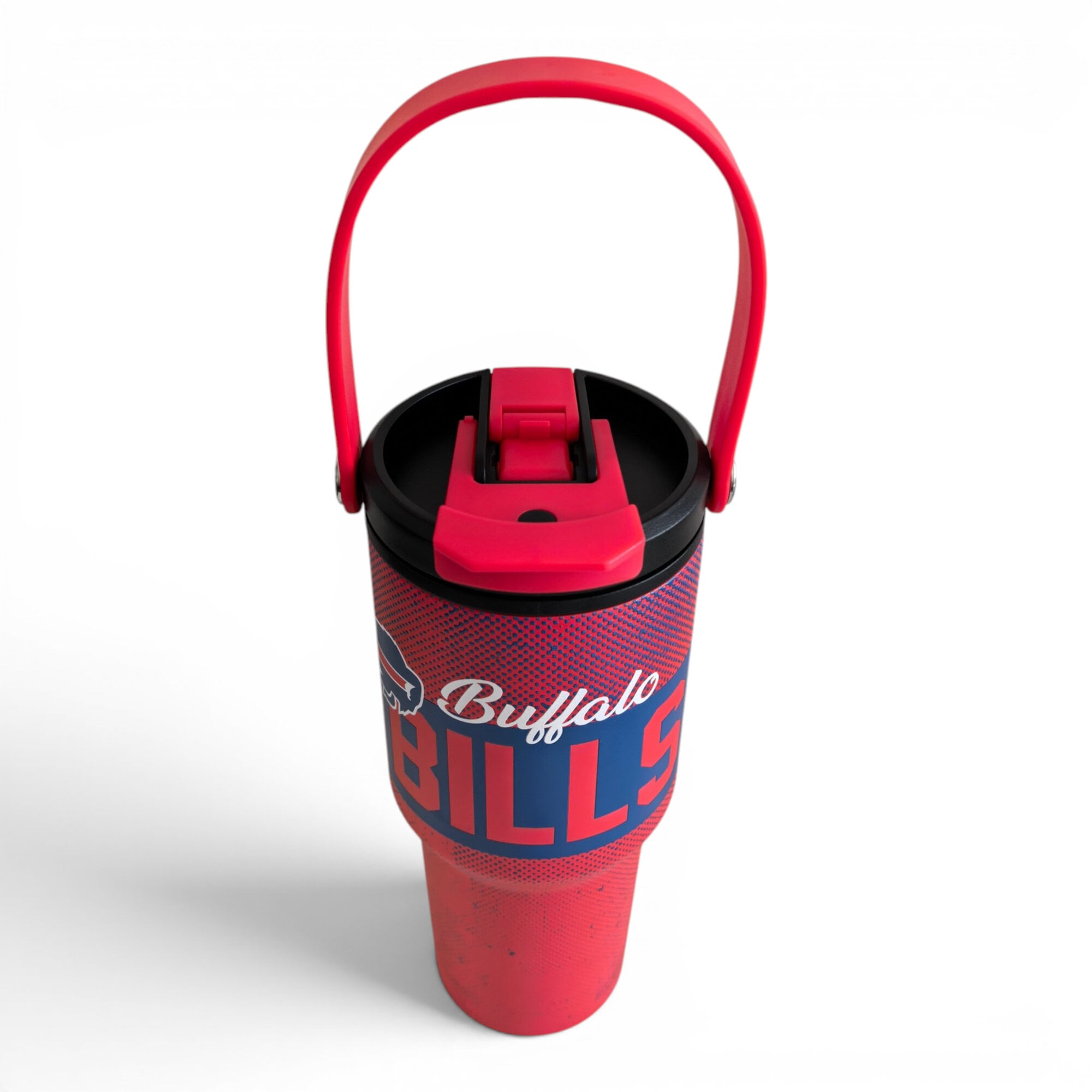 Gourde Pegasus Buffalo Bills 710 ml (24 oz) en acier inoxydable à dégradé moucheté et double bouchon
