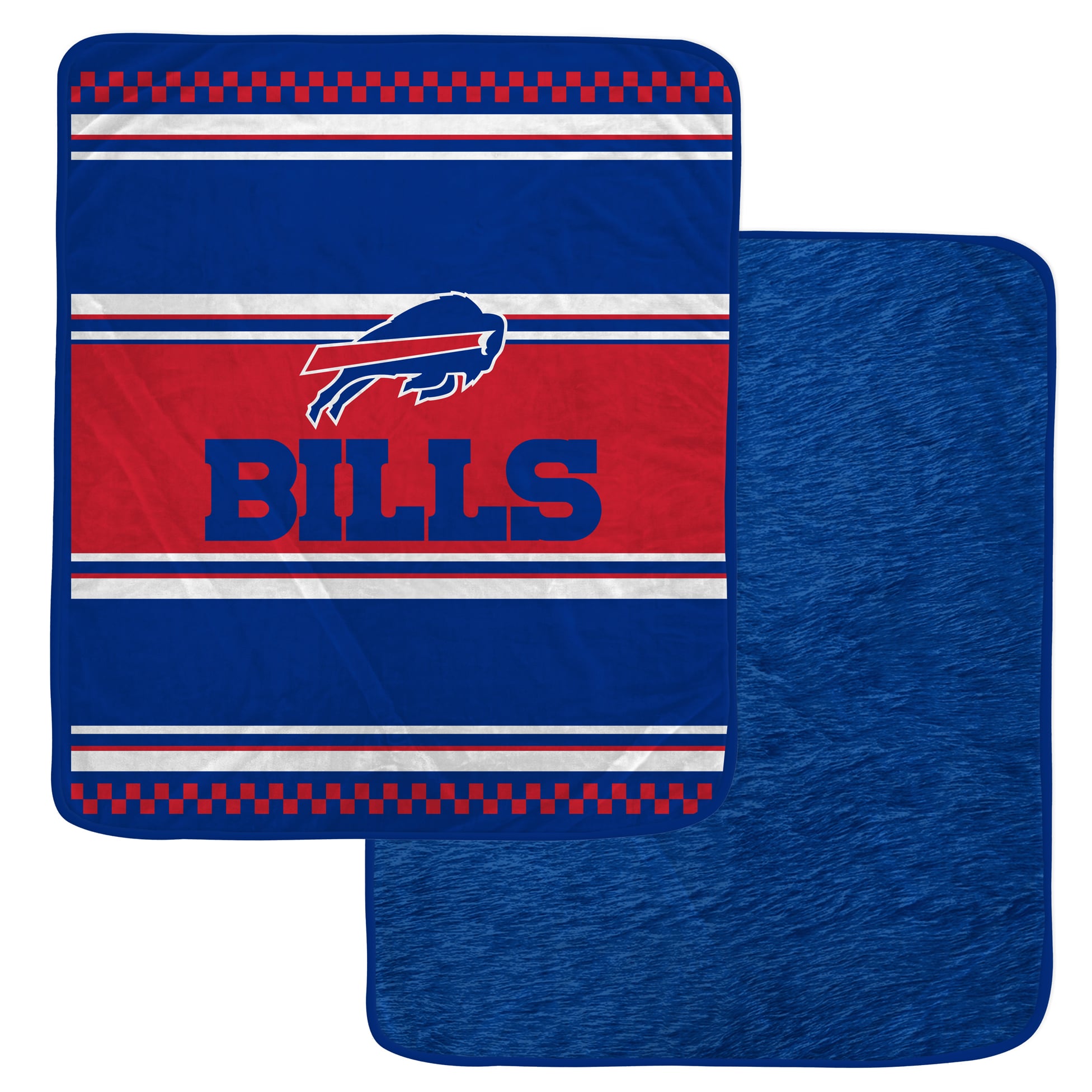 Couverture en fausse fourrure à carreaux Pegasus Buffalo Bills 60" x 70"