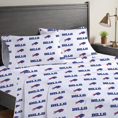 Buffalo Bills Pegasus Four-Piece Queen Sheet Set