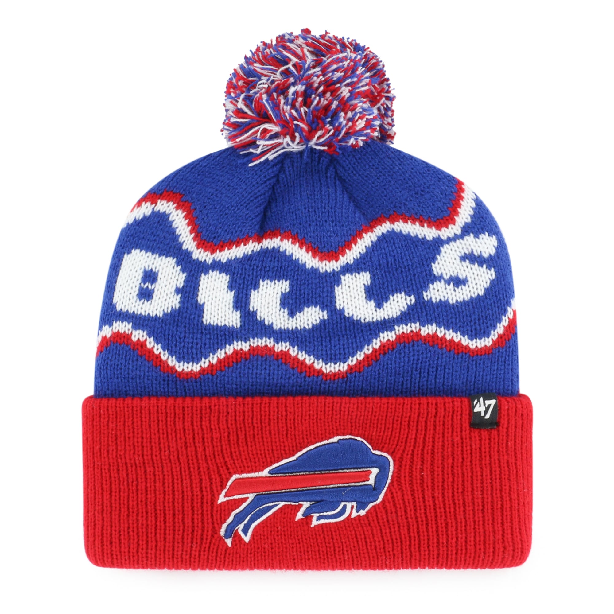 Bonnet tricoté à revers Royal Buffalo Bills '47 pour enfants d'âge préscolaire