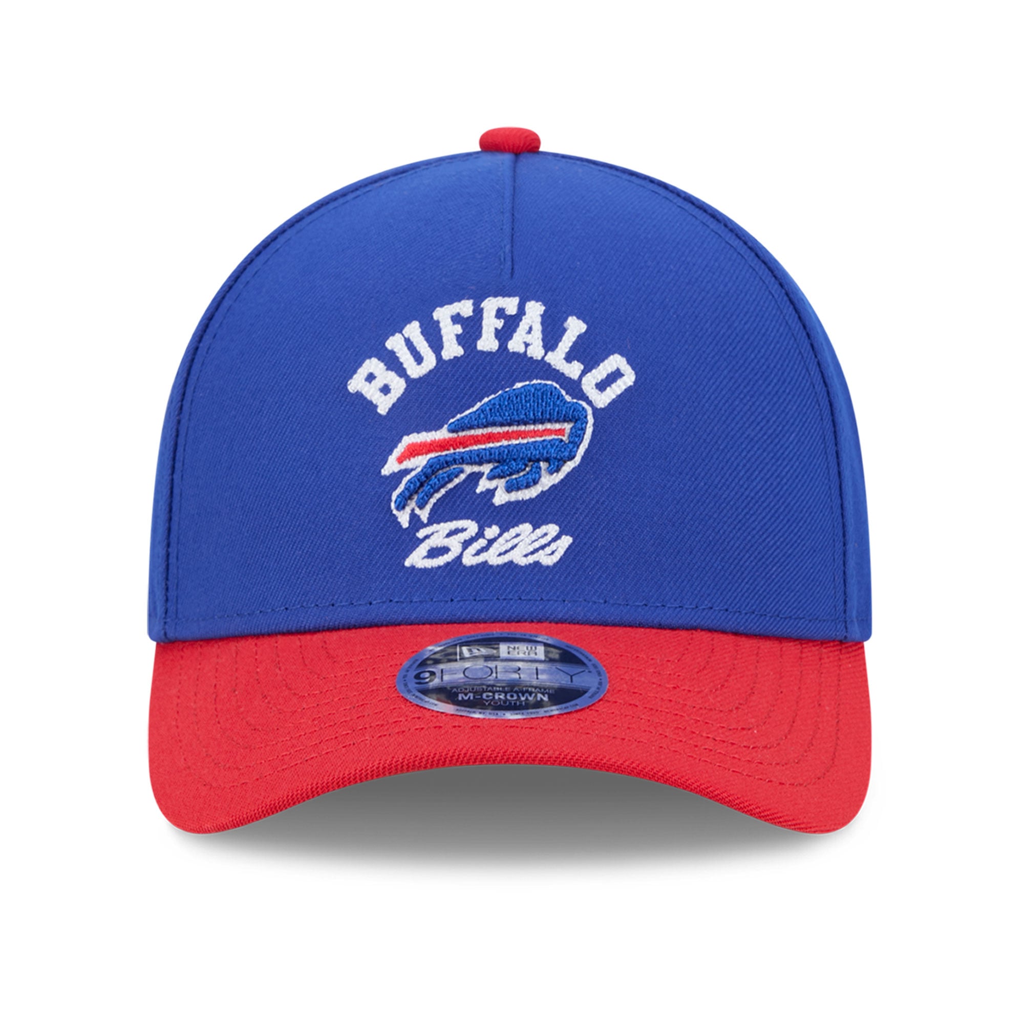 Casquette ajustable New Era Royal Buffalo Bills Arch 9FORTY A-Frame M-Crown pour enfants d'âge préscolaire