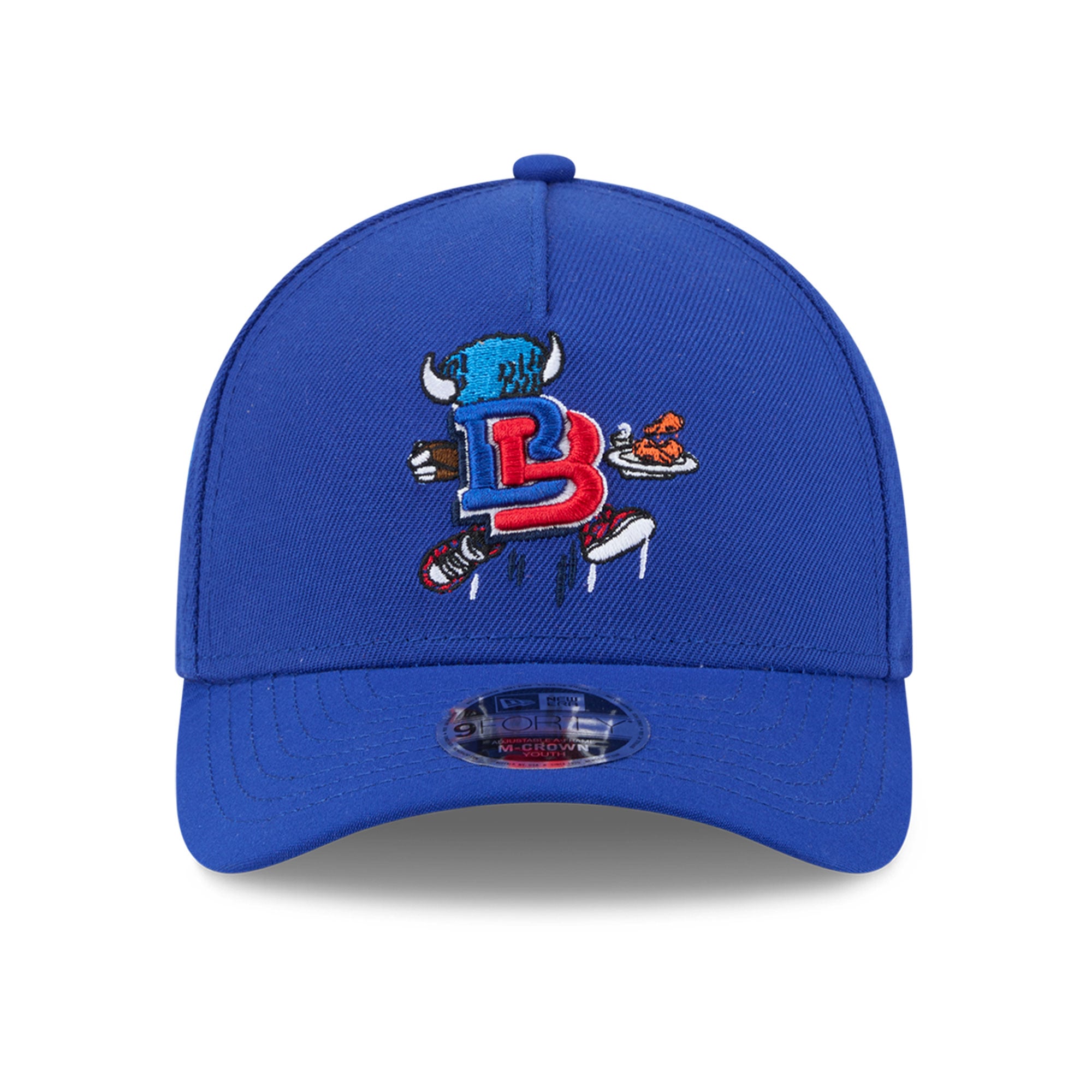 Casquette ajustable New Era Royal Buffalo Bills Cartoon 9FORTY M-Crown A-Frame pour enfants d'âge préscolaire