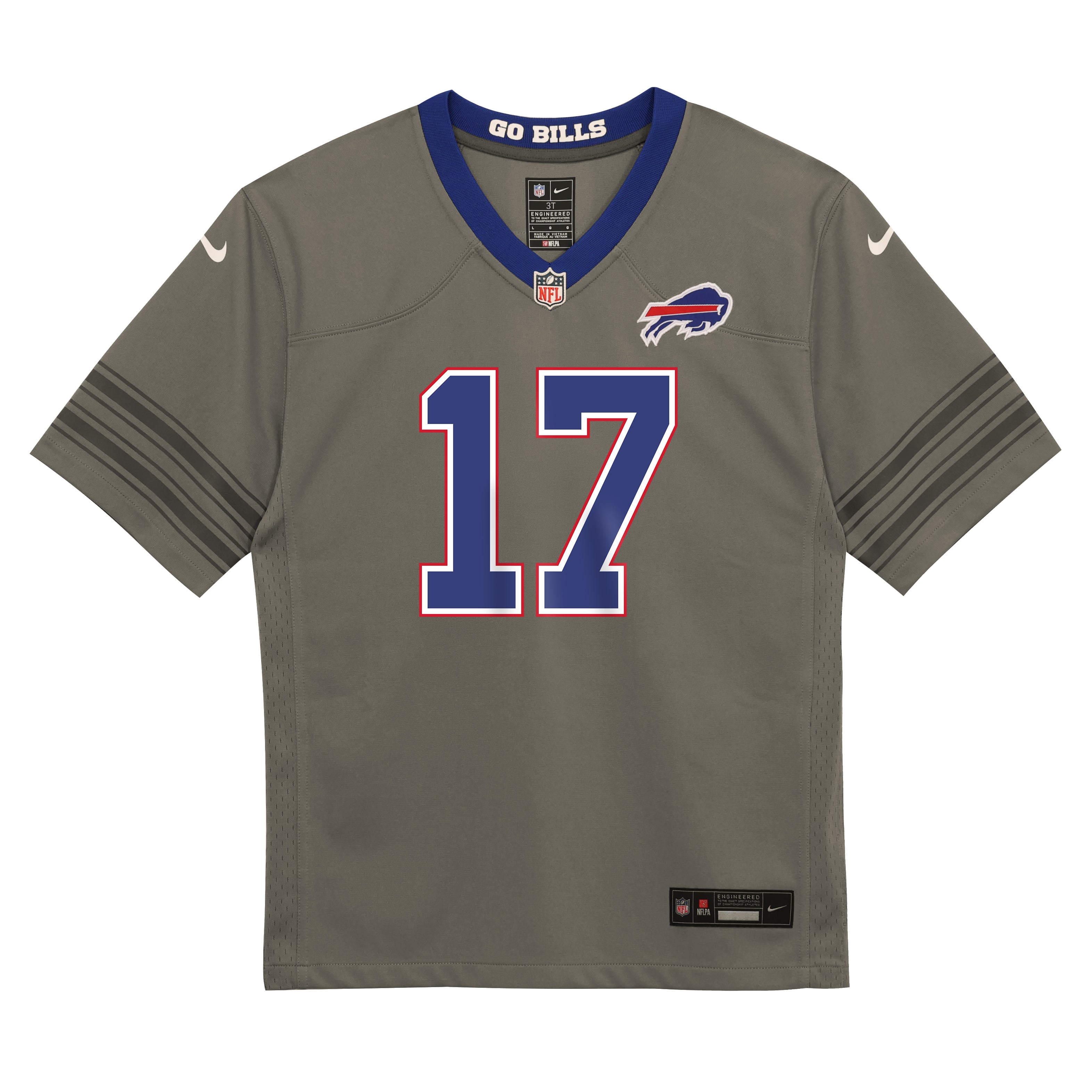 Preschool Nike Josh Allen Gray Buffalo Bills Nickel City Game Jersey