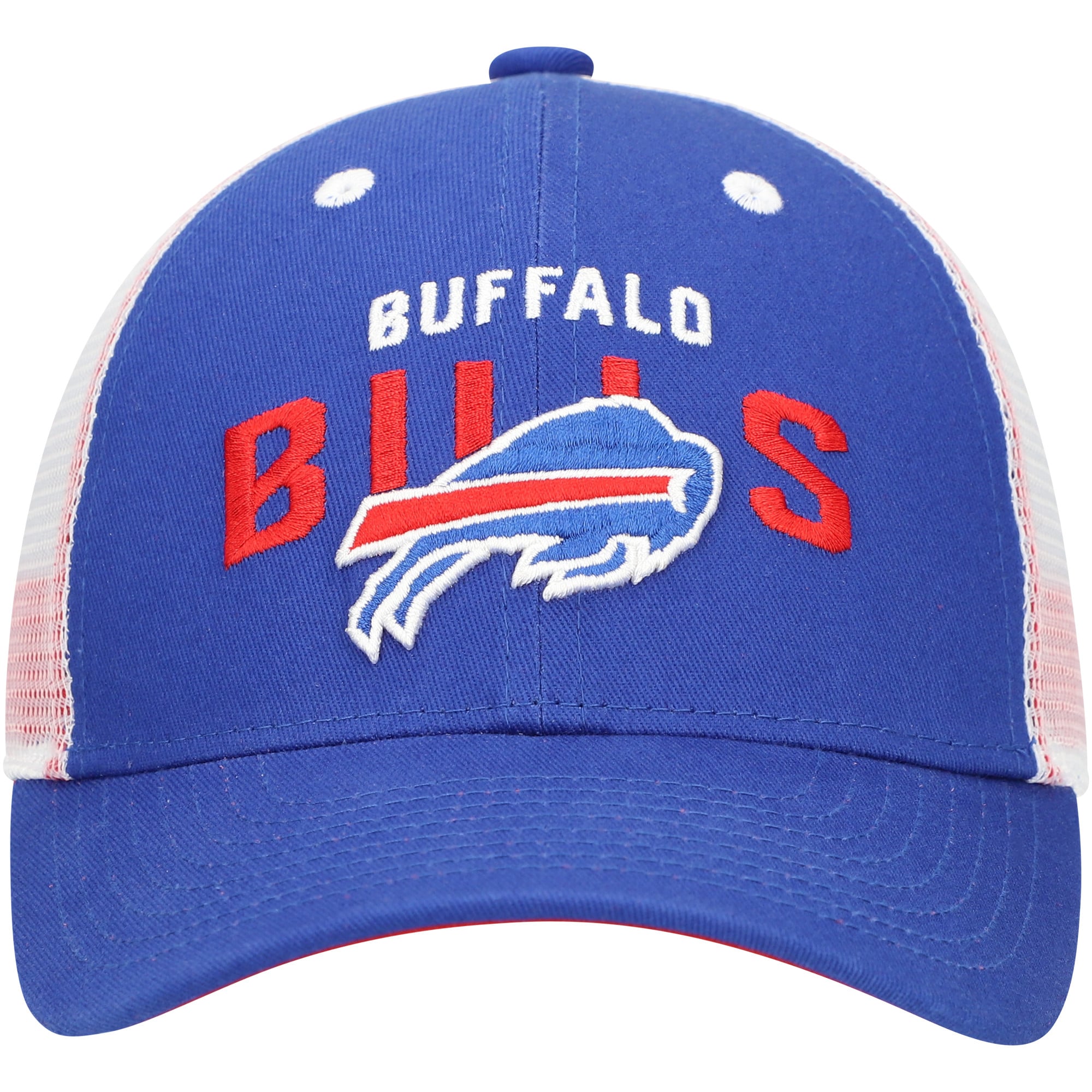 Casquette ajustable Royal/Blanc Buffalo Bills Core Lockup Trucker pour enfants d'âge préscolaire