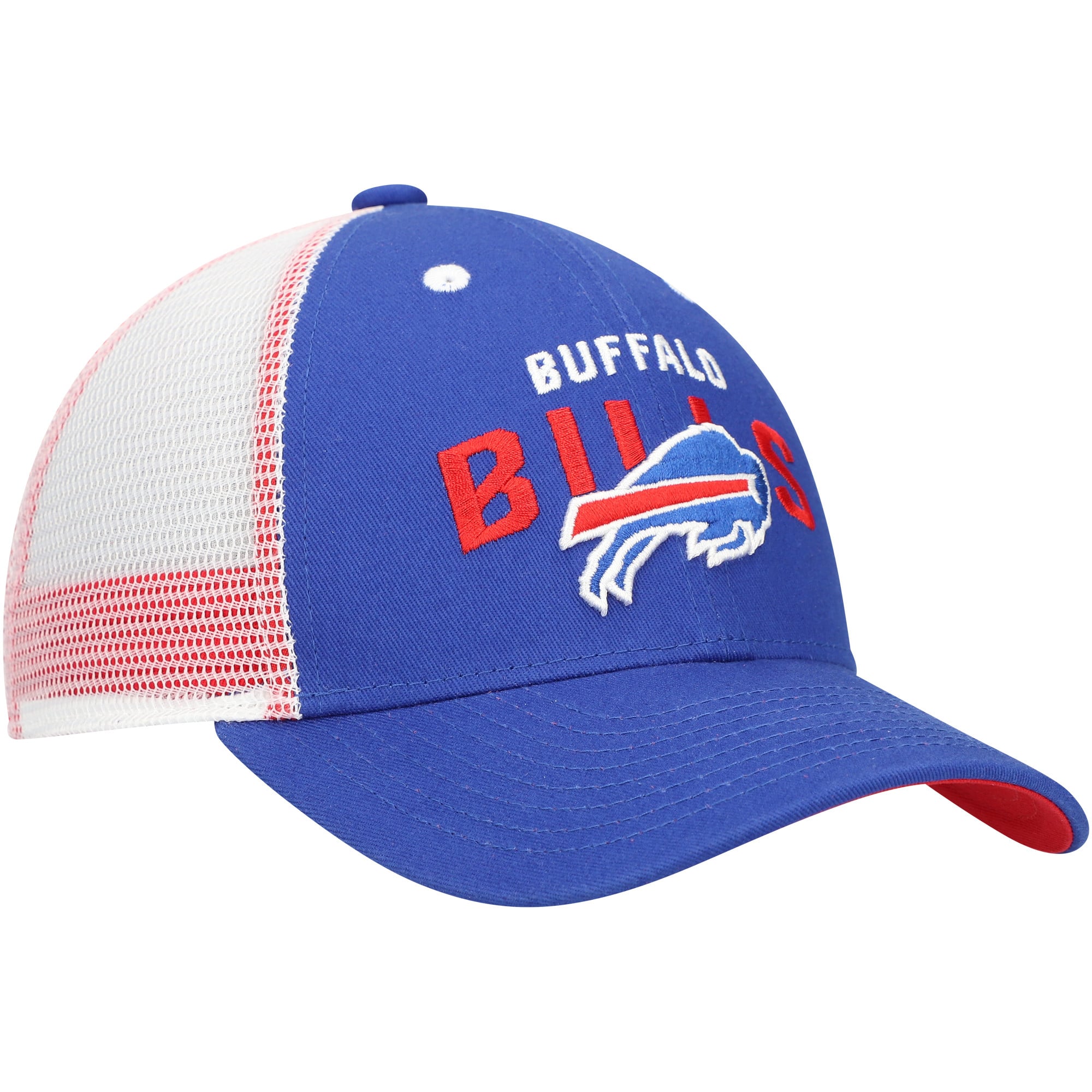 Casquette ajustable Royal/Blanc Buffalo Bills Core Lockup Trucker pour enfants d'âge préscolaire