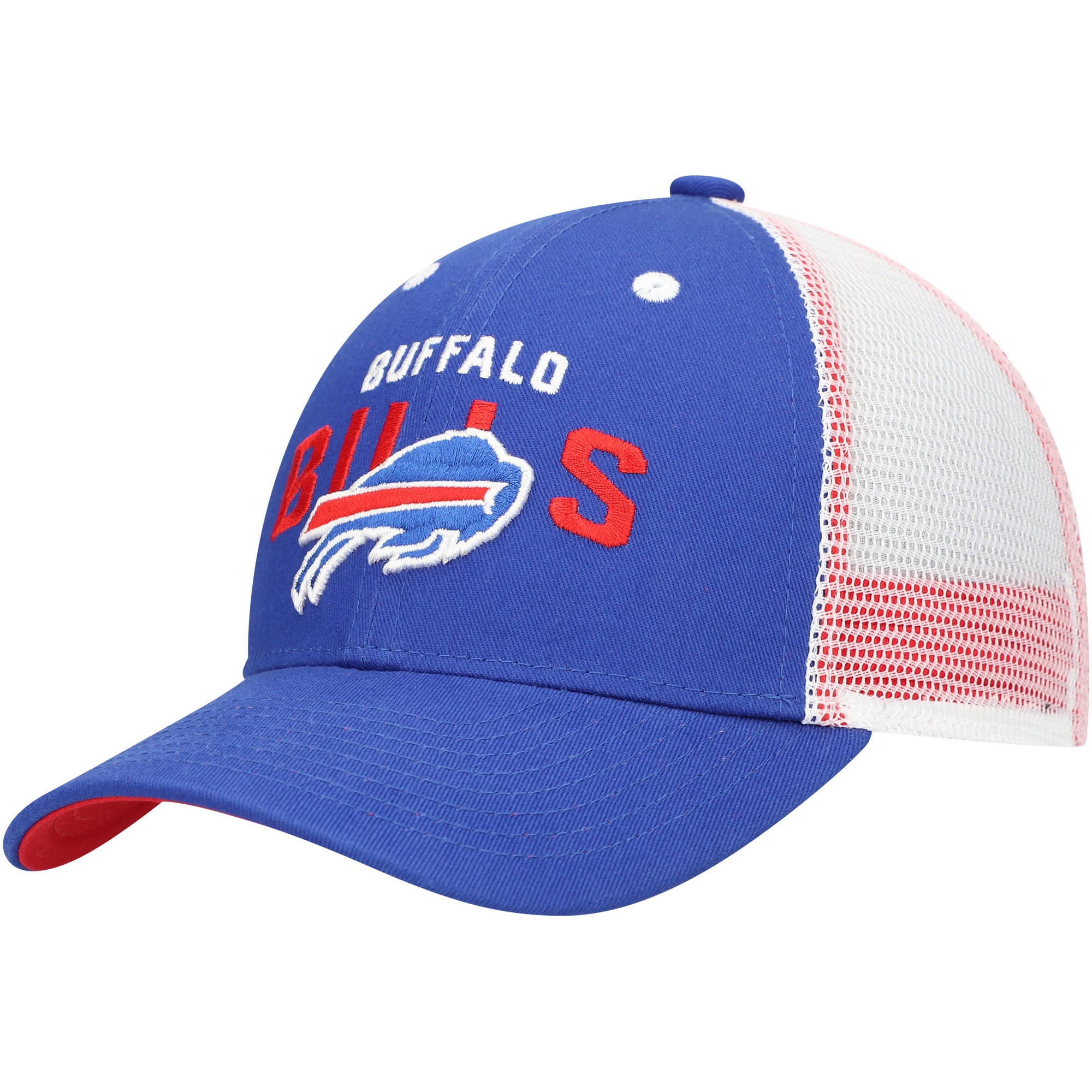 Casquette ajustable Royal/Blanc Buffalo Bills Core Lockup Trucker pour enfants d'âge préscolaire