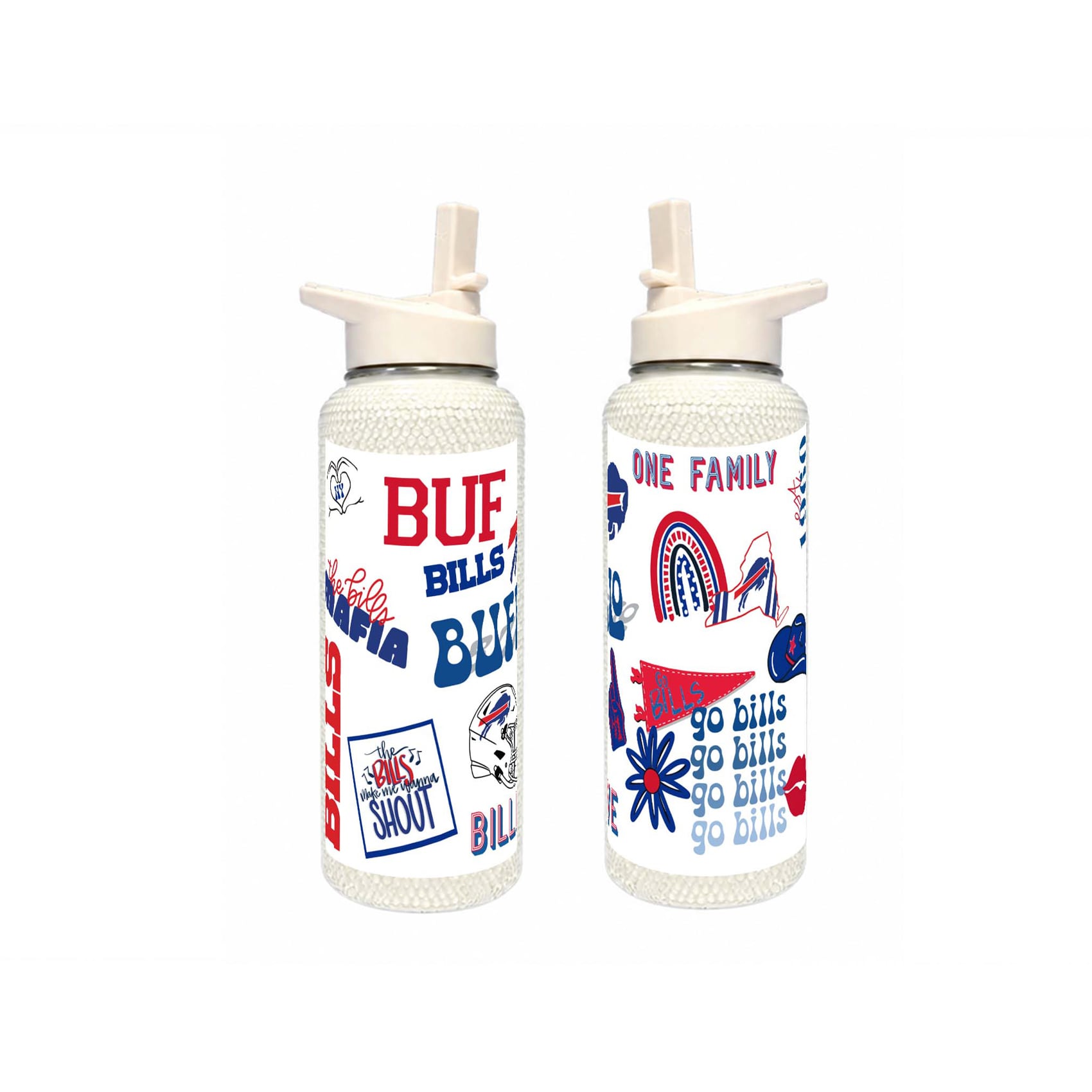 Bouteille Bling Quencher Buffalo Bills de 34 oz de The Memory Company