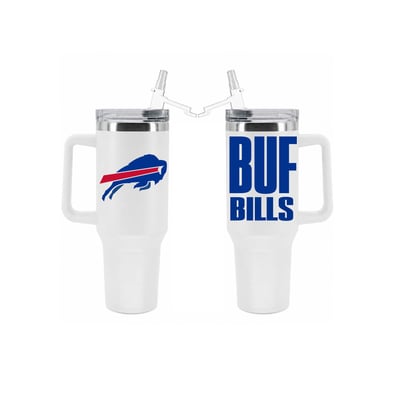 Buffalo Bills The Memory Company 40oz. Stainless Steel Tumbler with Flip Straw