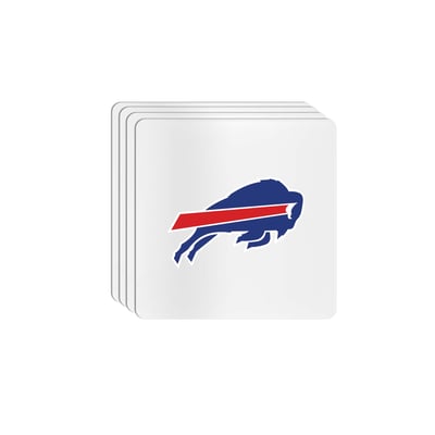 Buffalo Bills The Memory Company Square Ceramic Coaster Set